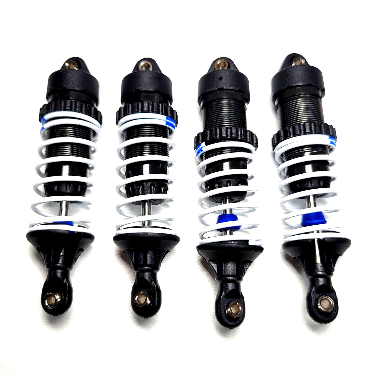 Fits Traxxas XO-1 Shocks GTR Front And Rear Aluminum 1.6 rate Blue Springs