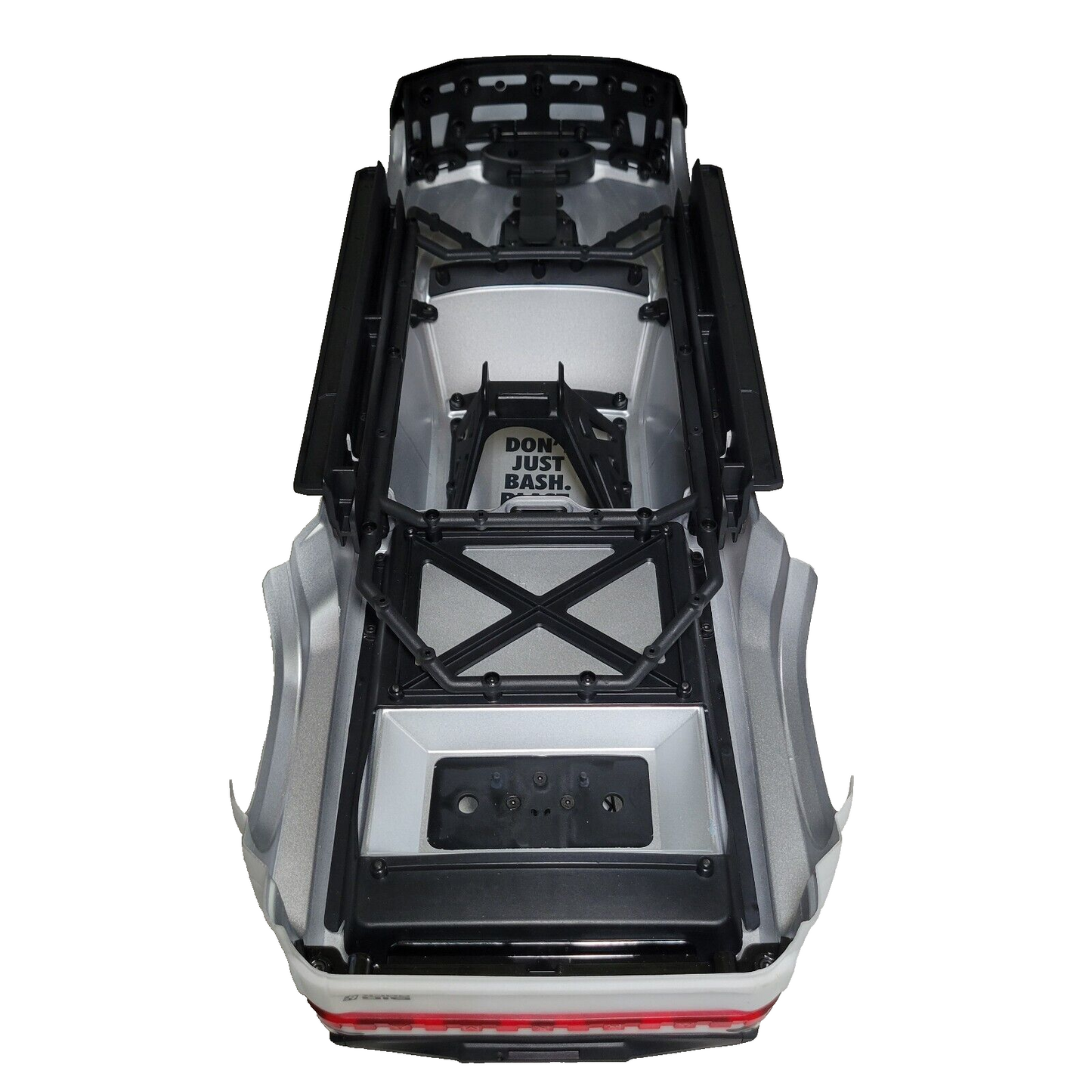 Arrma Big Rock 6s Body White Factory Painted Deacled Complete Set Mirrors Cage