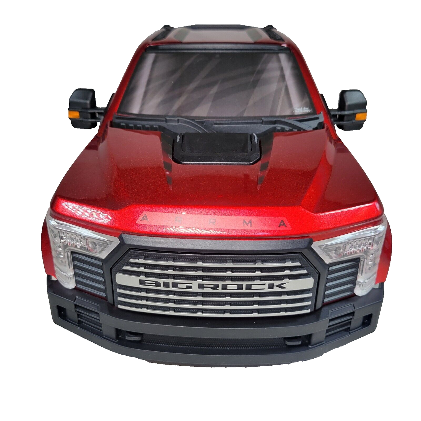 Arrma Big Rock 6s Body Red Factory Painted Deacled Complete Set Mirrors Cage