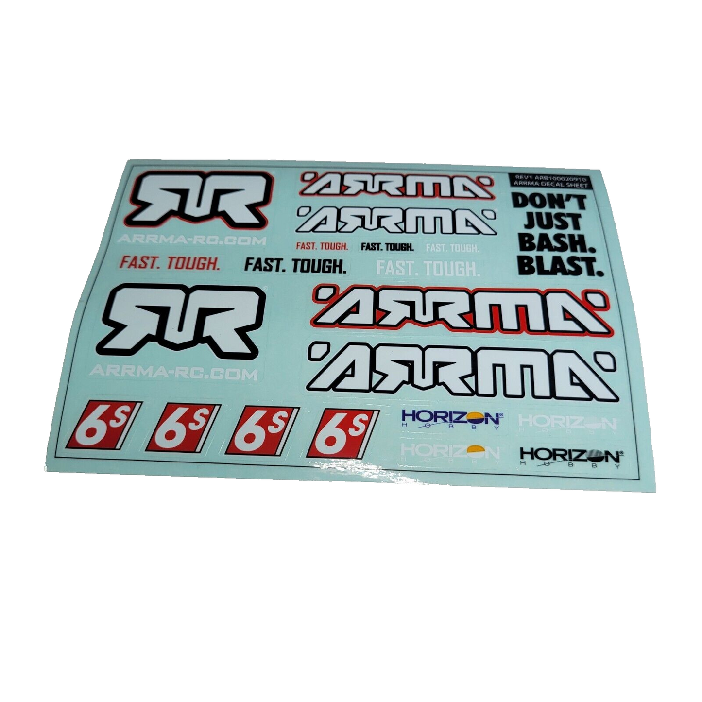 Arrma Big Rock 6s Body White Factory Painted Deacled Complete Set Mirrors Cage