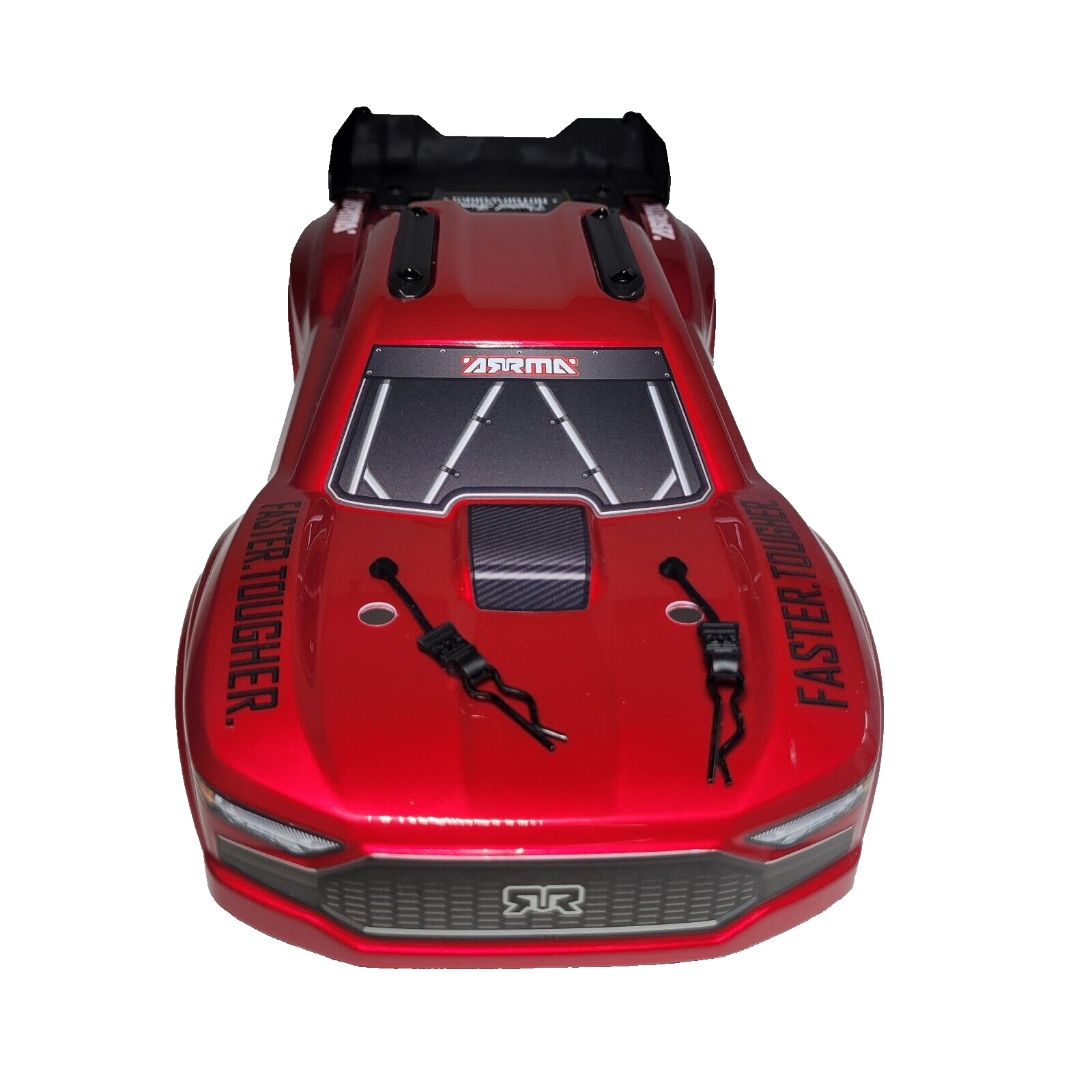 Arrma Vorteks Body Shell Red Factory Painted Decals Spoiler BLX Mega 4x4 / 4x2