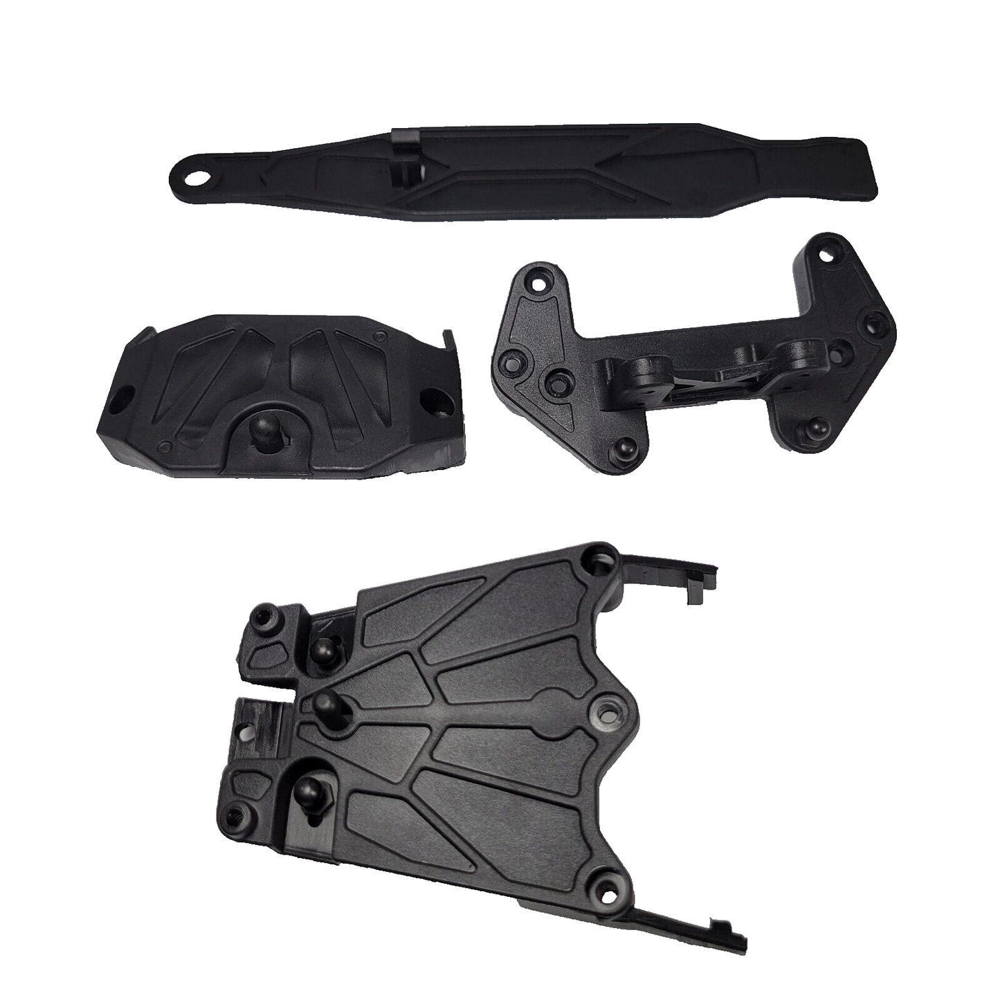 Redcat Racing Piranha-TR10 Bumpers Chassis Mount / Braces Battery Bar Towers