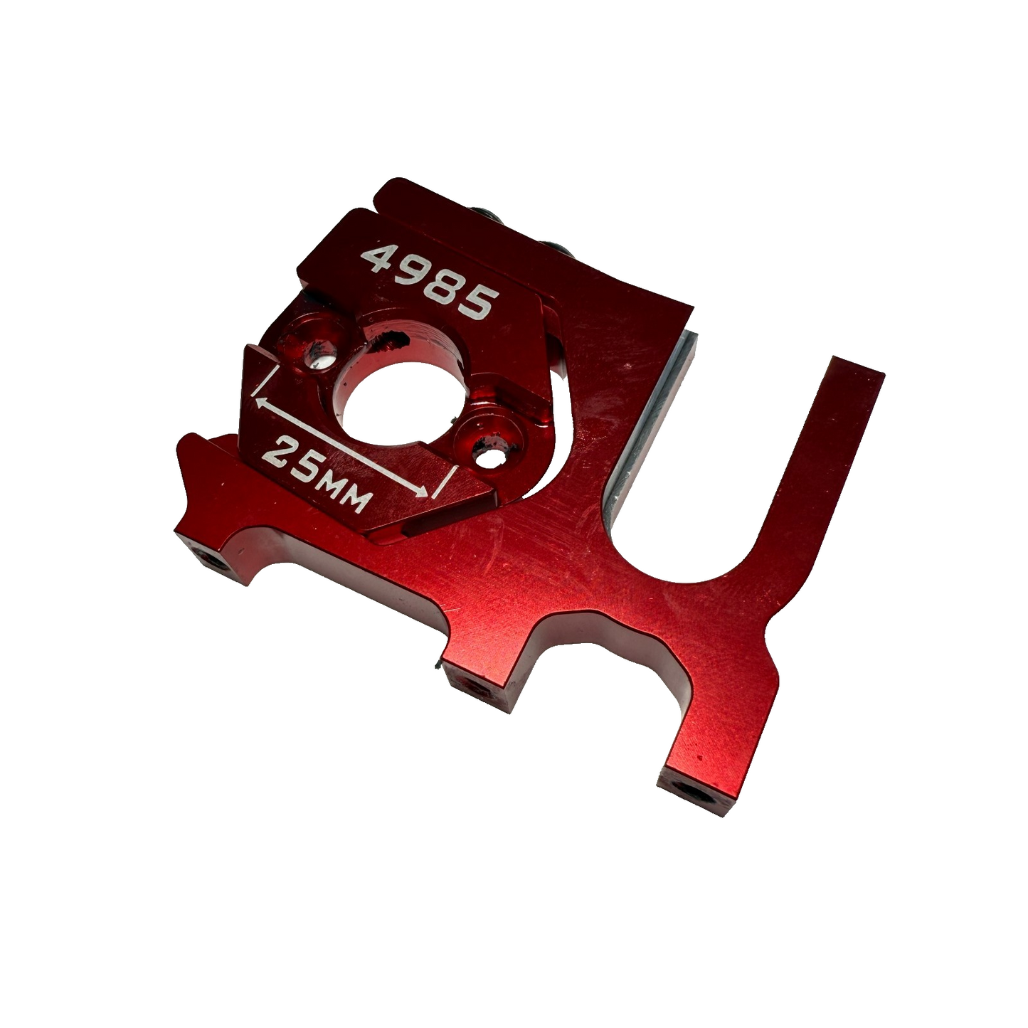 Arrma Limitless 8s 4985 Motor Mount Red Aluminum Sliding Plate & Diff Mount 1/7