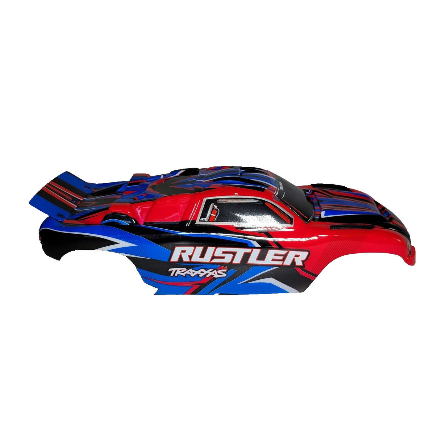 Fits Traxxas Rustler 2wd Clipless Body Factory Painted Red Blue Decals XL5 BL2s
