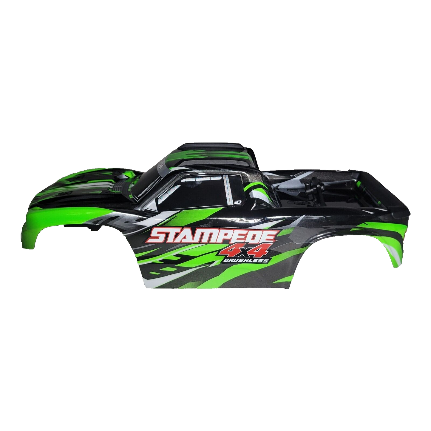 Fits Traxxas Stampede 4X4 BL-2s V2 Green Black Body Clip-Less Support Mount VXL