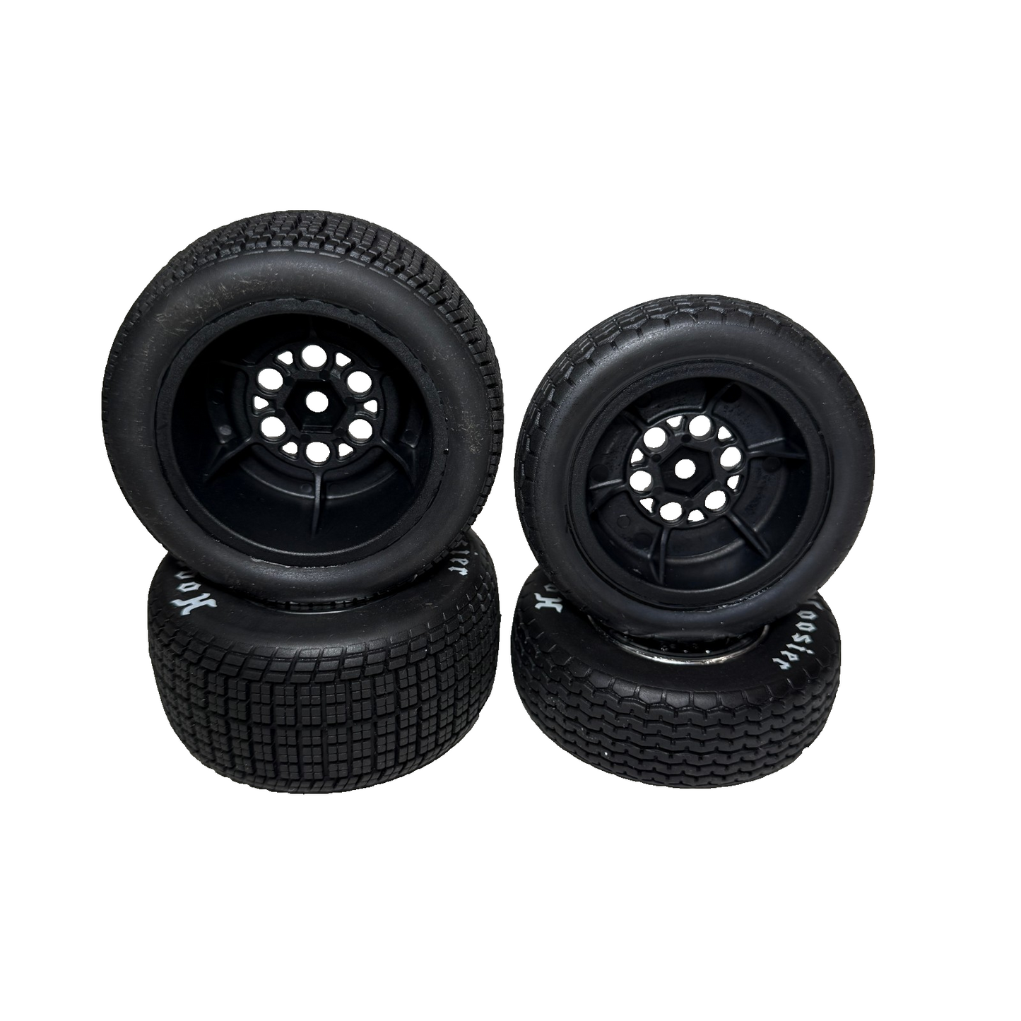 Losi 22s Sprint Hoosier Soft Tires & Wheels 12mm Front & Rear LOS-2442 LOS-2430