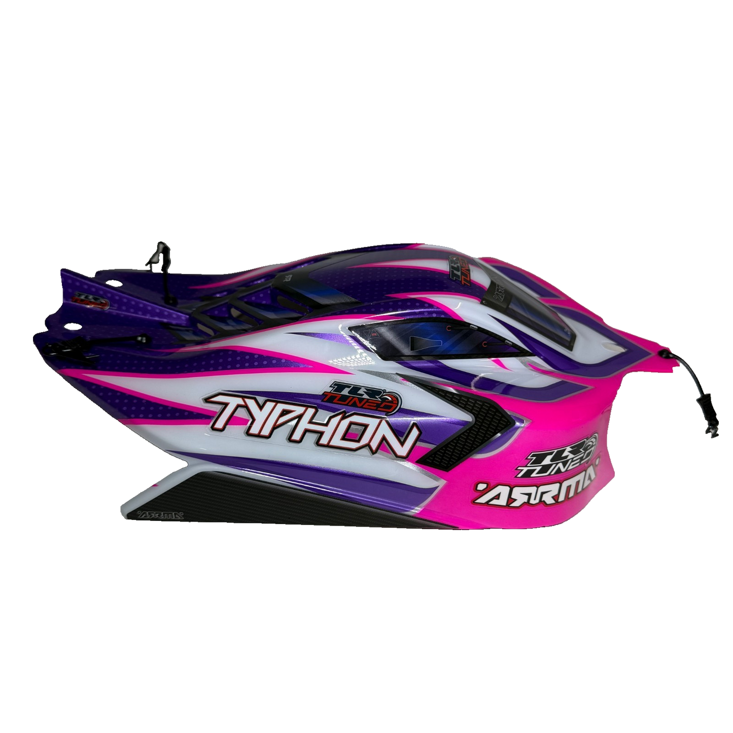 Arrma Typhon TLR Factory Painted & Decaled Body Pink Purple & White With Decals