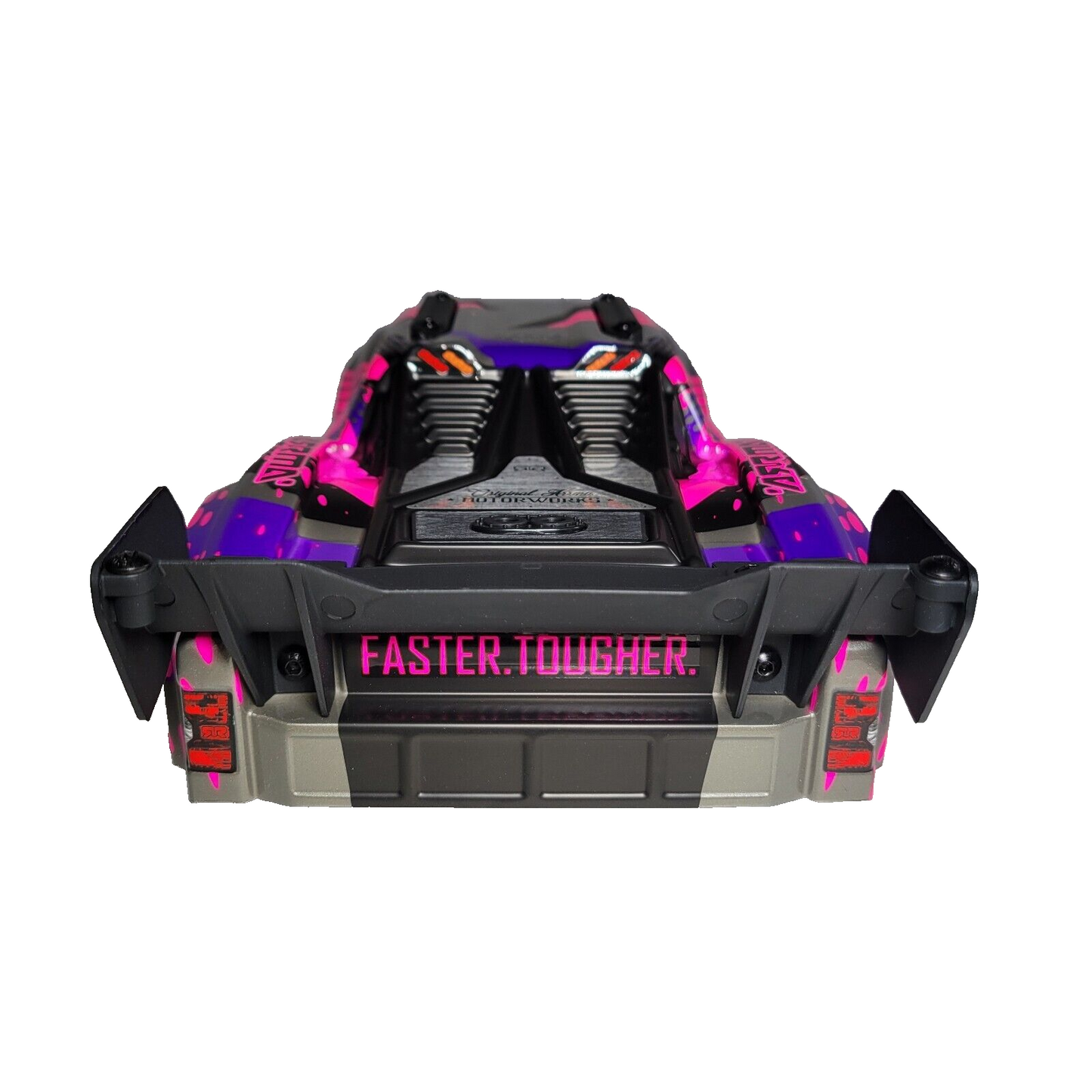 Arrma Vorteks 223S 4x4 v4 BLX Clipless Body Shell Pink Silver Painted / Spoiler