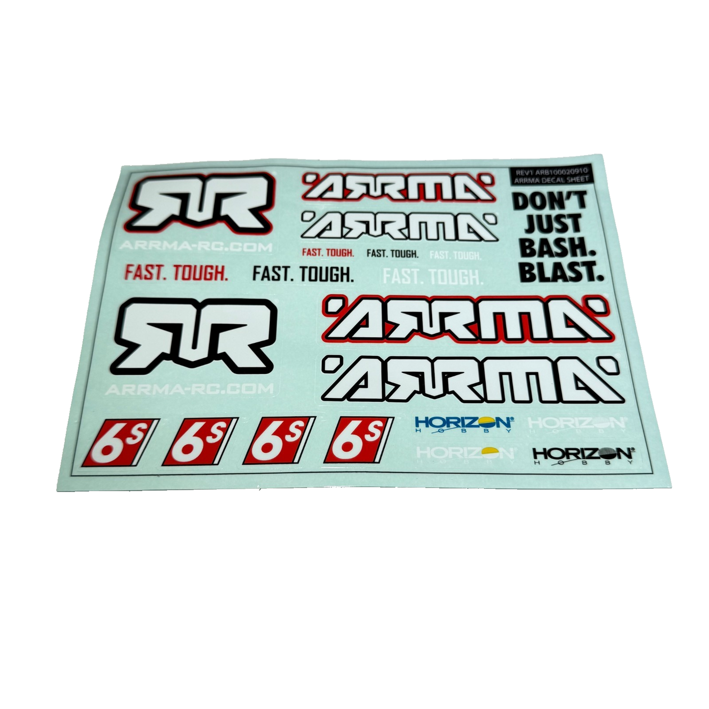 Arrma Limitless 8s Body Shell Painted Red Black Wing Set Mount Spoiler Decals
