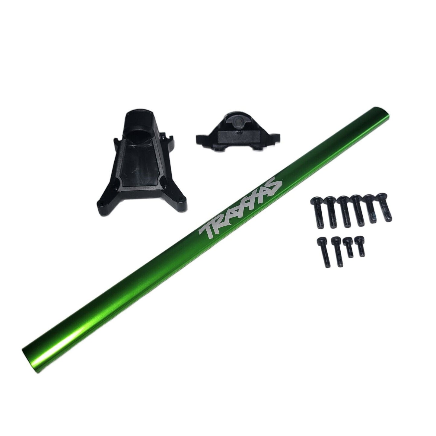 Fits Traxxas Rustler Ultimate LCG Chassis Brace Green Aluminum Mounts Screws