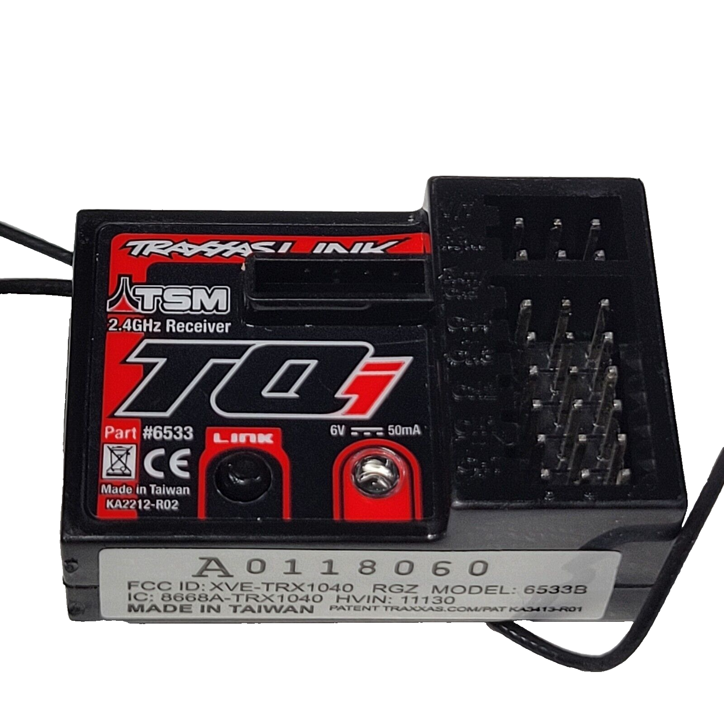 Fits Traxxas Raptor R TQi Receiver 2.4ghz 5 Channel TSM Stability Management VXL