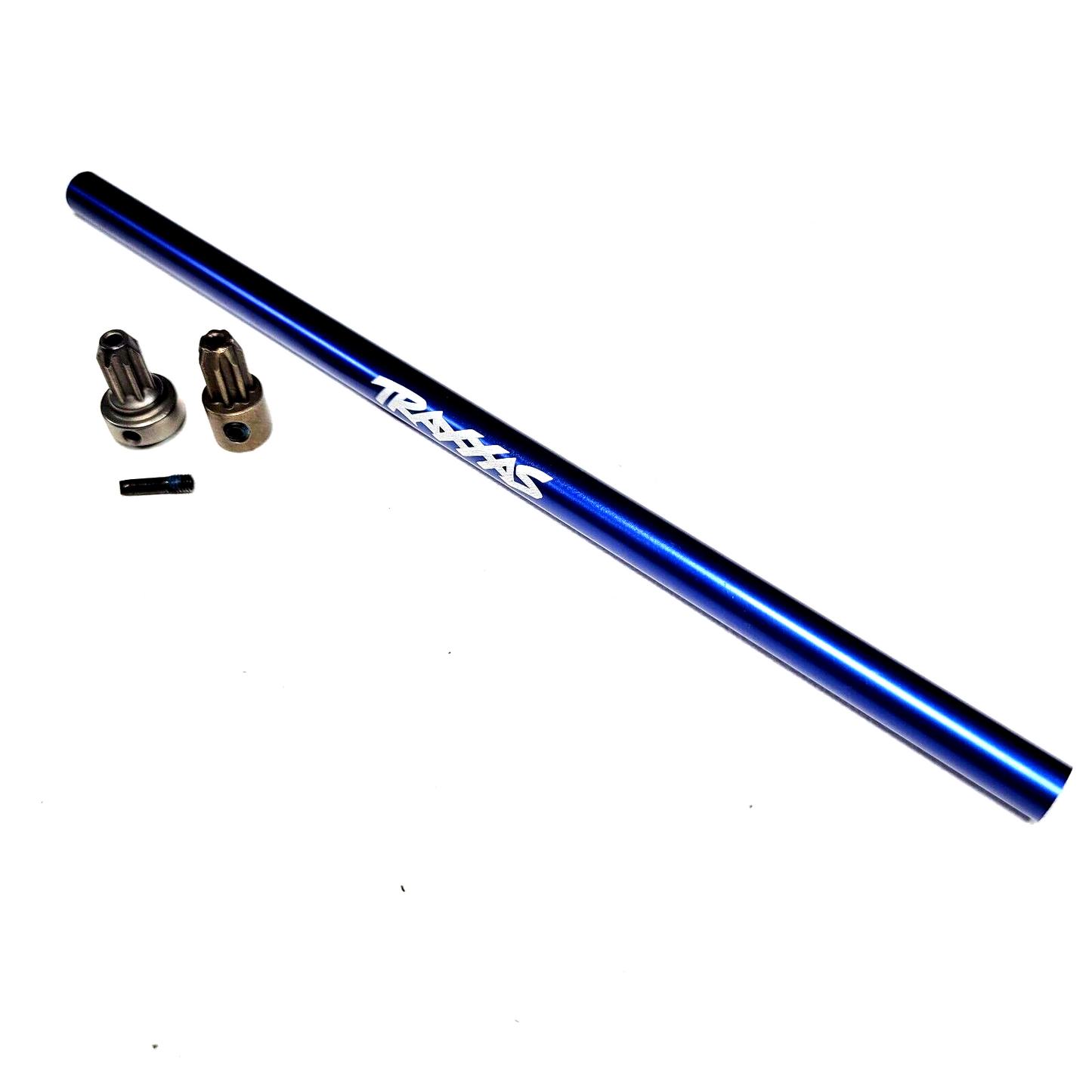 Fits Traxxas Rustler Ultimate 4x4 VXL Blue Aluminum Center Drive Shaft 189mm