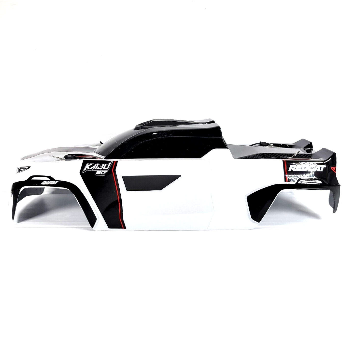 Redcat Racing Kaiju EXT White / Black Body w/ Sticker Sheet & Pins 1/8th Truck