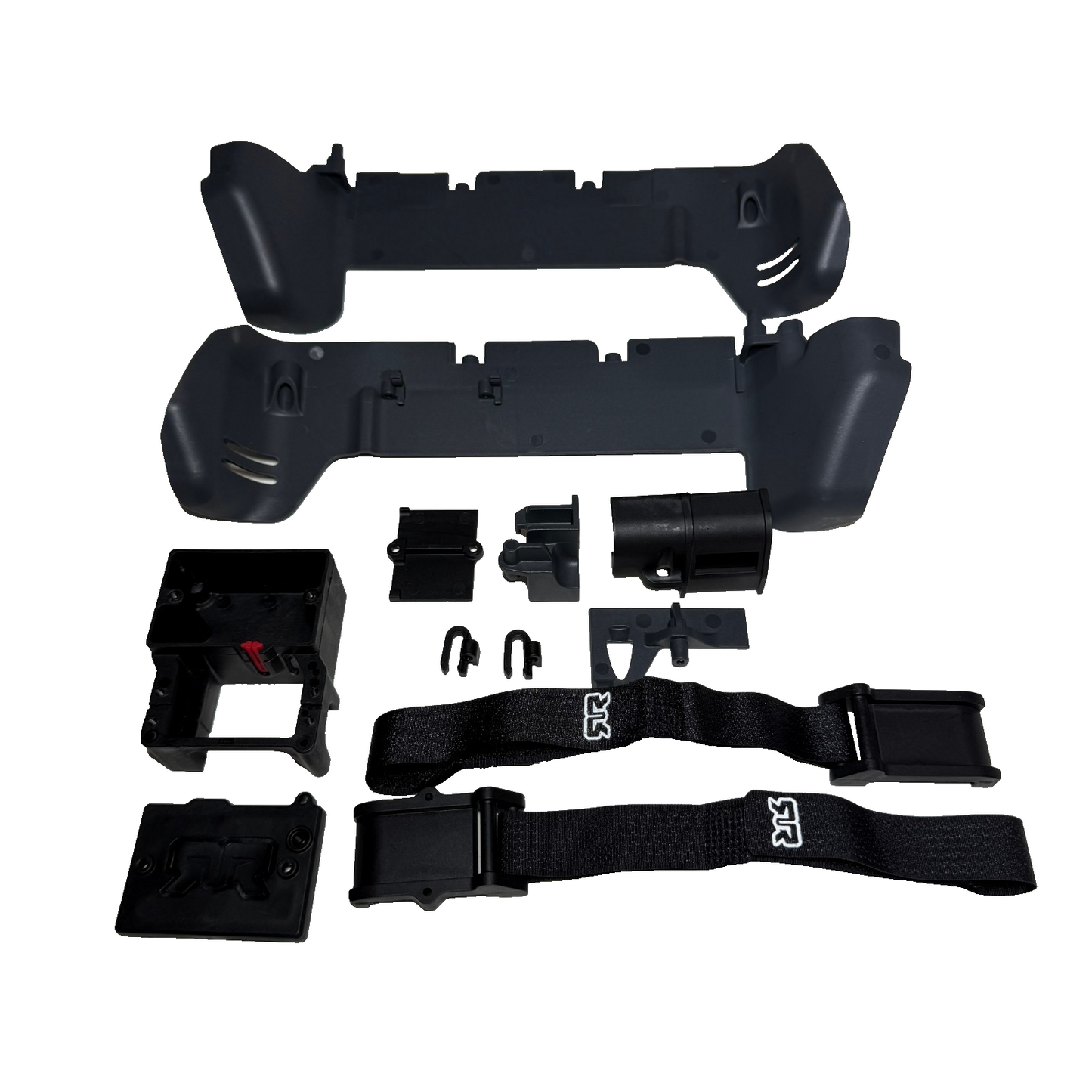 Arrma Granite 4x4 223s V4 Receiver Box & Servo Mount Chassis Mud Guards Straps