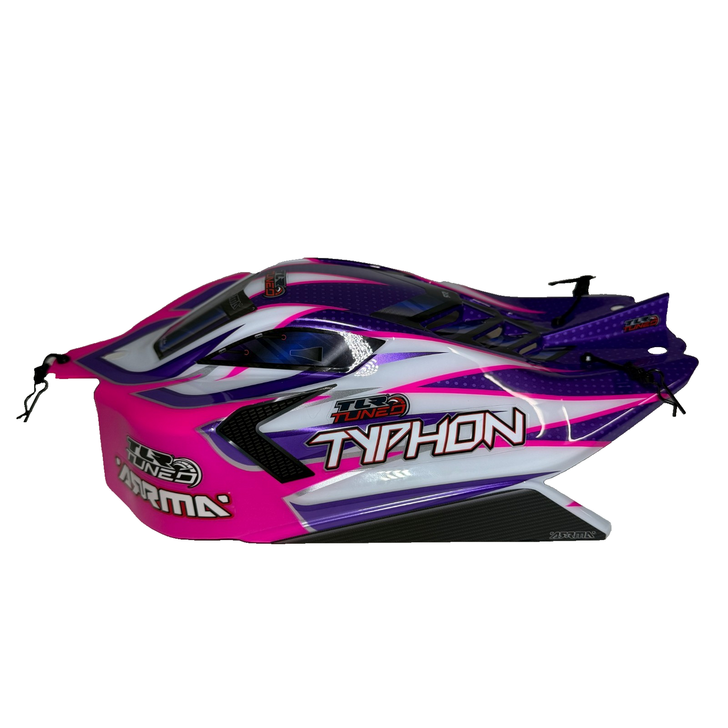 Arrma Typhon TLR Factory Painted & Decaled Body Pink Purple & White With Decals