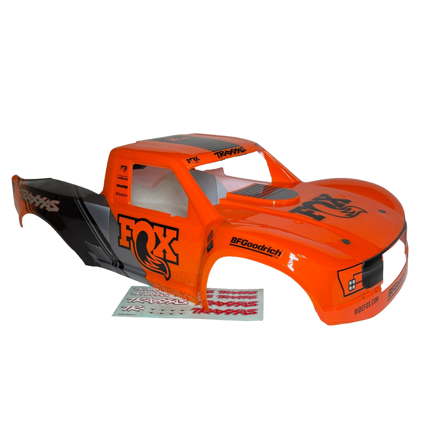 Fits Traxxas Unlimited Desert Racer UDR Orange Black Body FOX Edition Painted