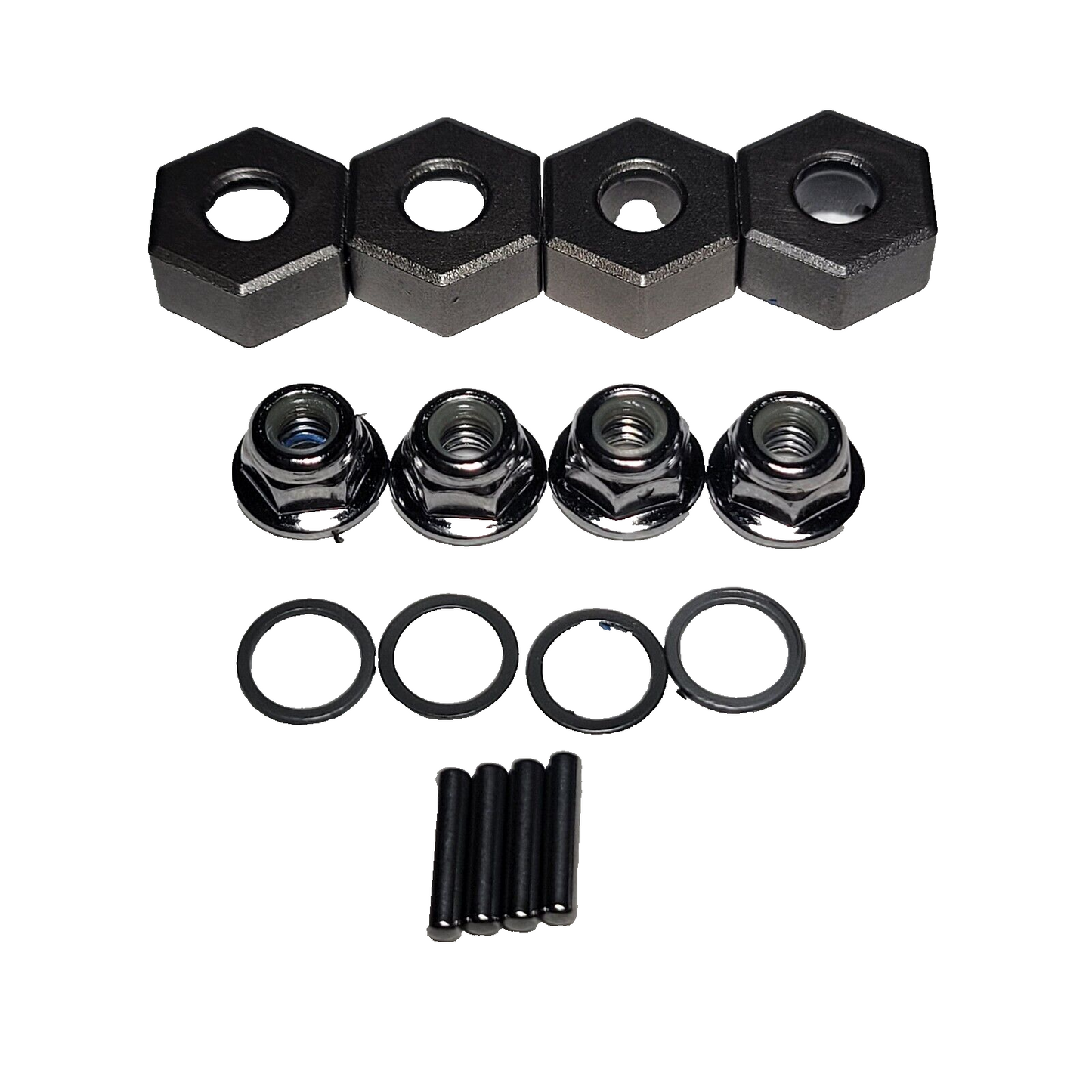 Fits Traxxas Slash 4x4 VXL Extreme Heavy Duty 12mm Wheel Hexes Rustler 9069 (4)