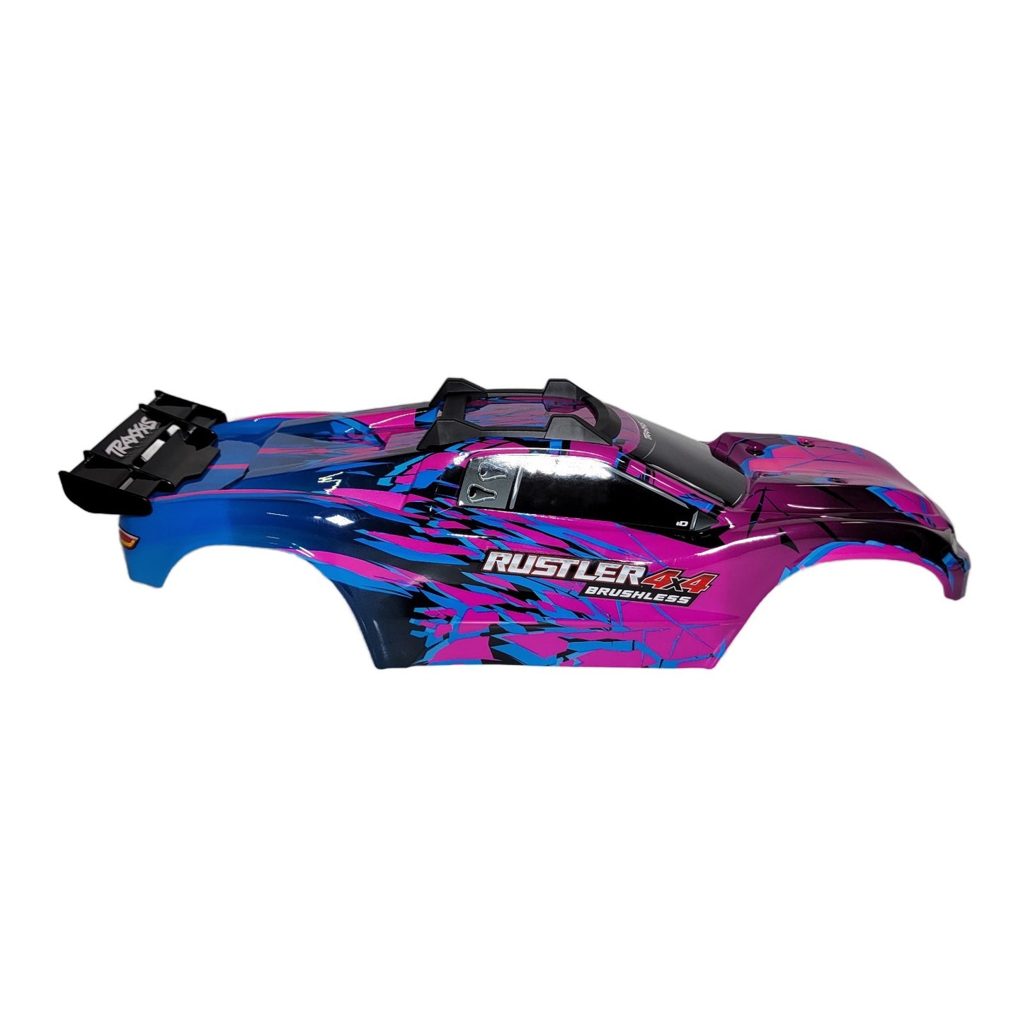 Fits Traxxas Rustler 4X4 VX3 Purple Blue Body NEW ClipLess Mount (ONLY FITS VX3)