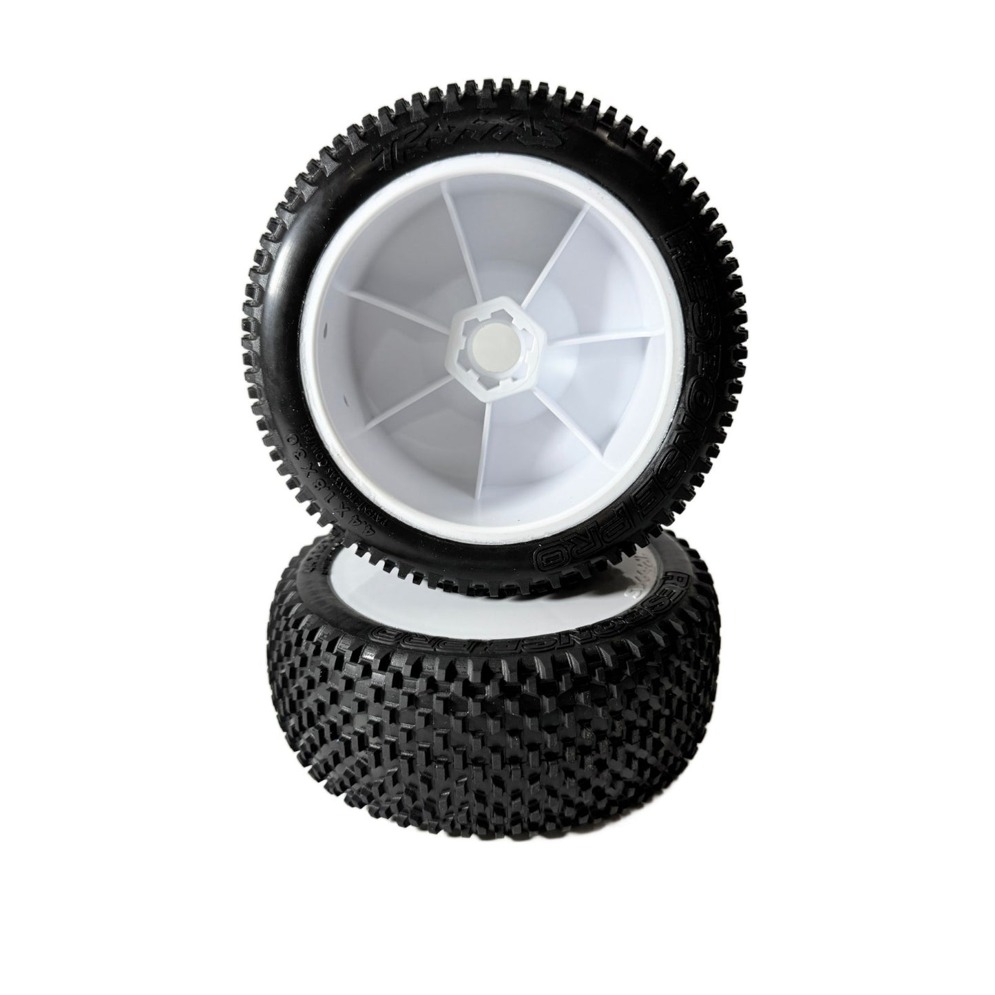 Fits Traxxas Jato 4x4 VXL Tires Response Pro 3.0 & White Dished Wheels 17mm