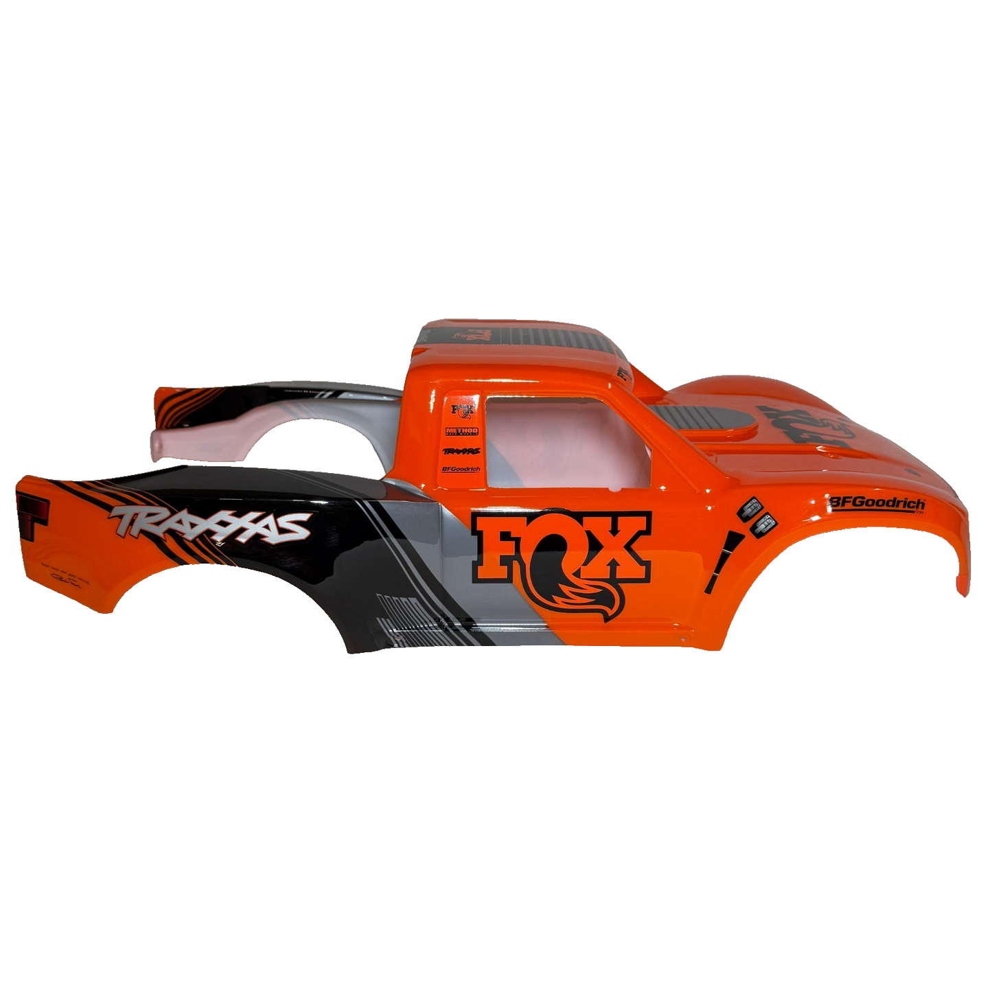 Fits Traxxas Unlimited Desert Racer UDR Orange Black Body FOX Edition Painted