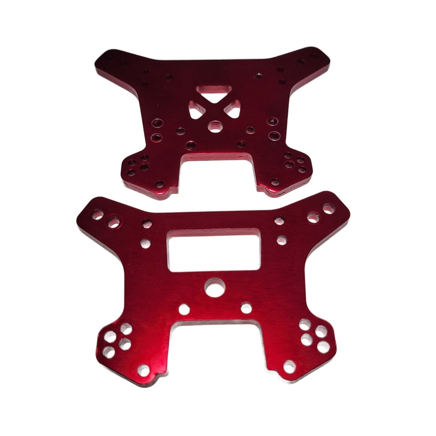 Fits Traxxas Sledge Shock Towers RED Anodized Front & Rear 6061-T6 Aluminum