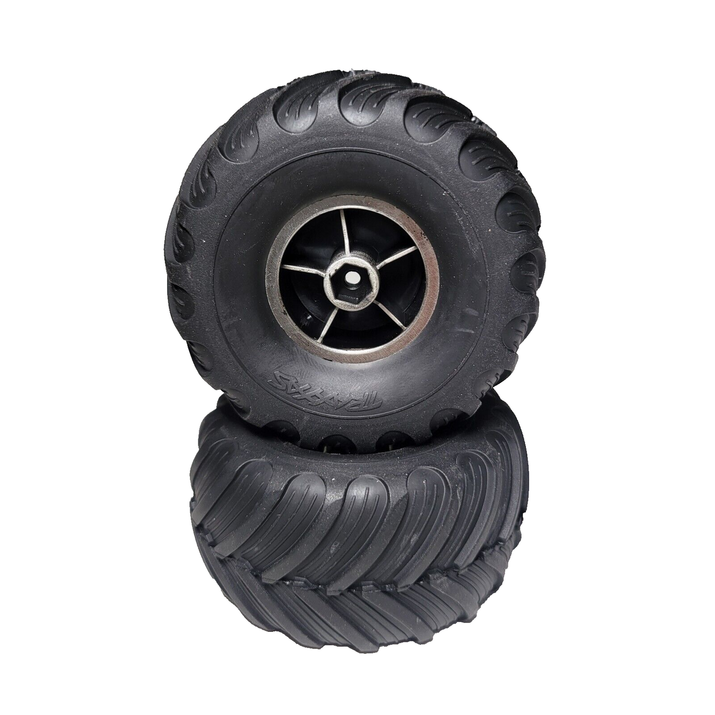 Fits Traxxas Trx4MT K10 Tires large Terra Groove & 7mm Wheels F150 Monster Truck