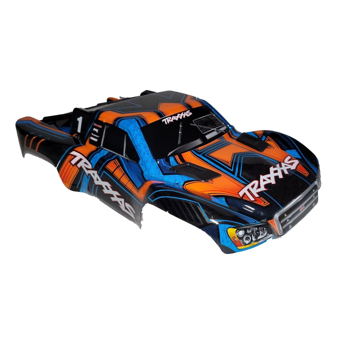Fits Traxxas Slash Ultimate 4x4 Orange Blue Clipless Body w/ Mounts VXL / 2wd