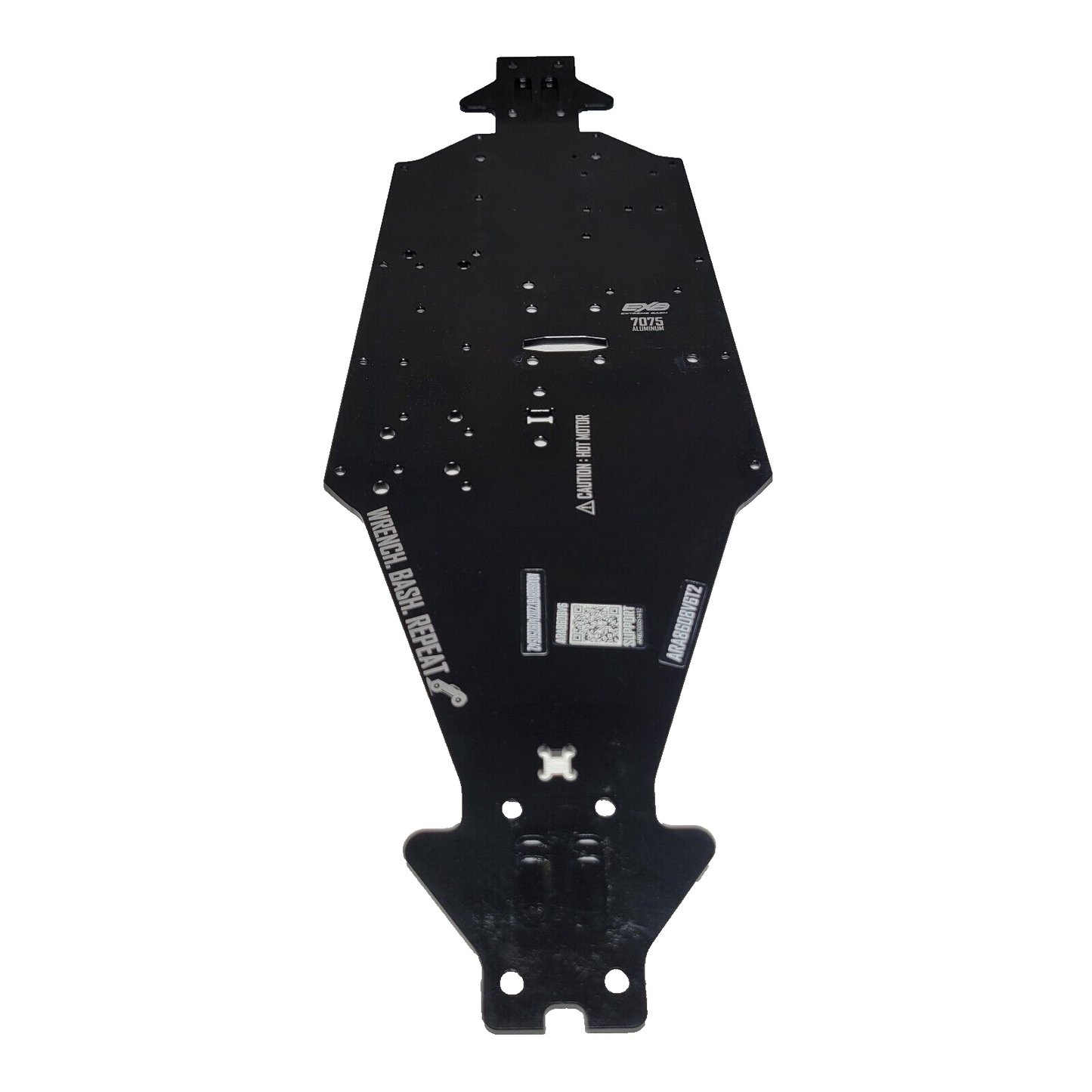 Arrma V6 Kraton 6s EXB Chassis Black Aluminum Long Wheel Base ARA320570 7075-T6