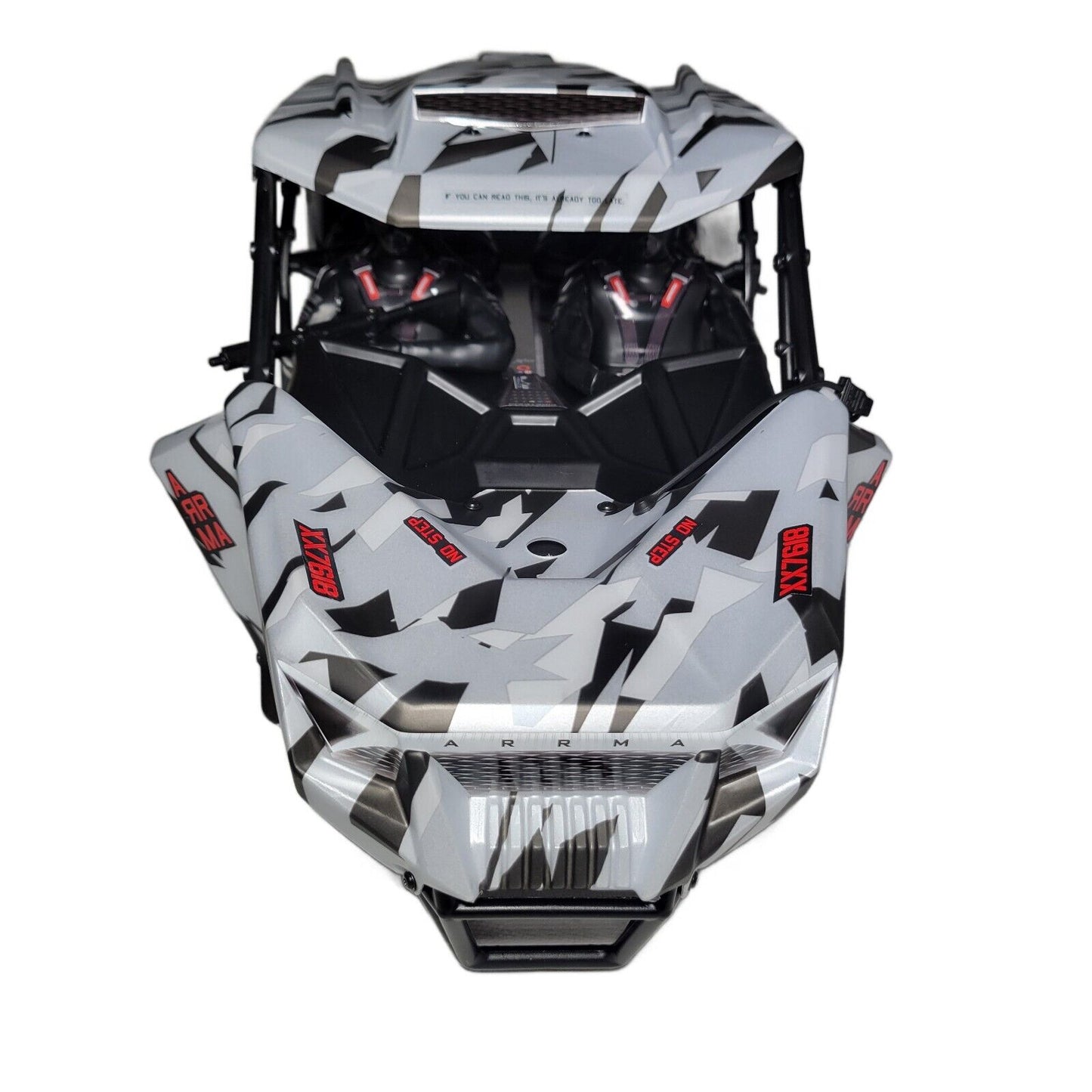 Arrma Fireteam 6s BLX Body Shell Roll Cage Panels Guards Painted White Camo