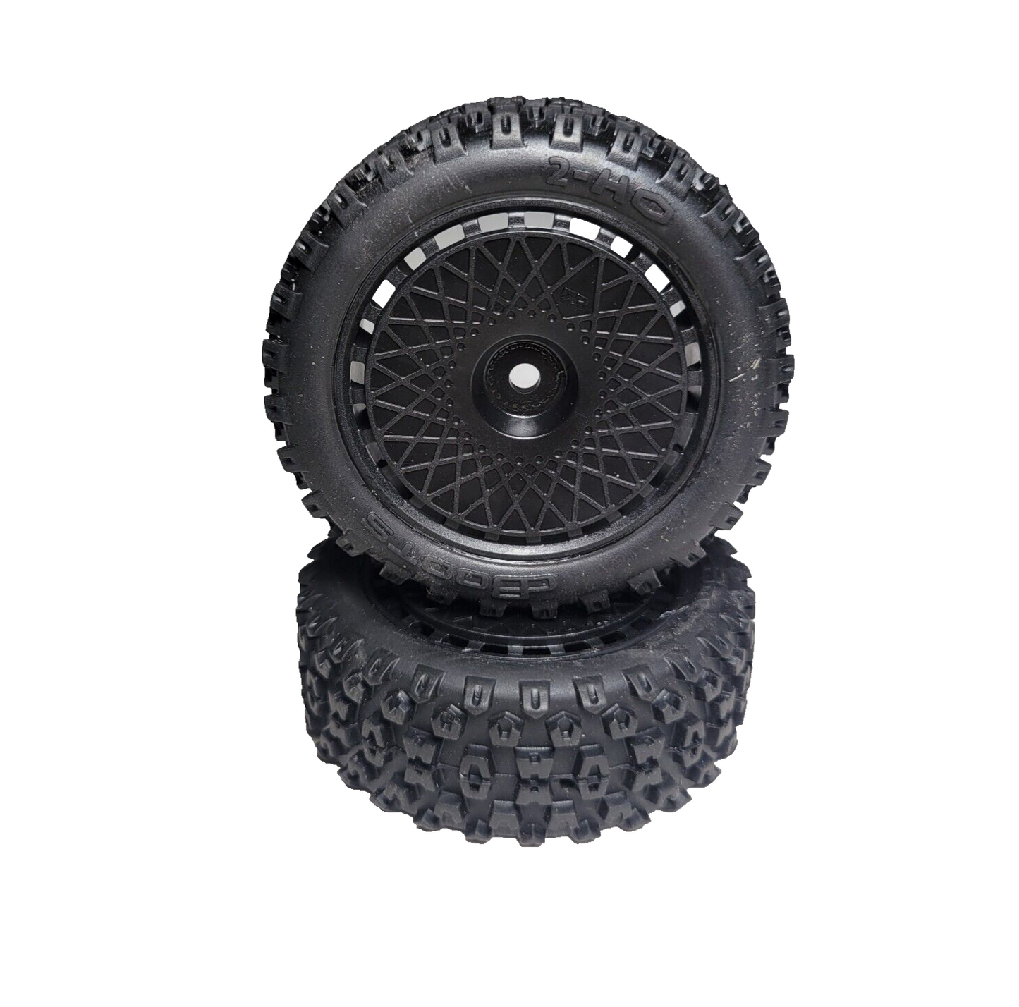 Arrma Typhon Grom 1/18th Tires Dboots '2-HO' & Black 12mm Wheels ARA550114