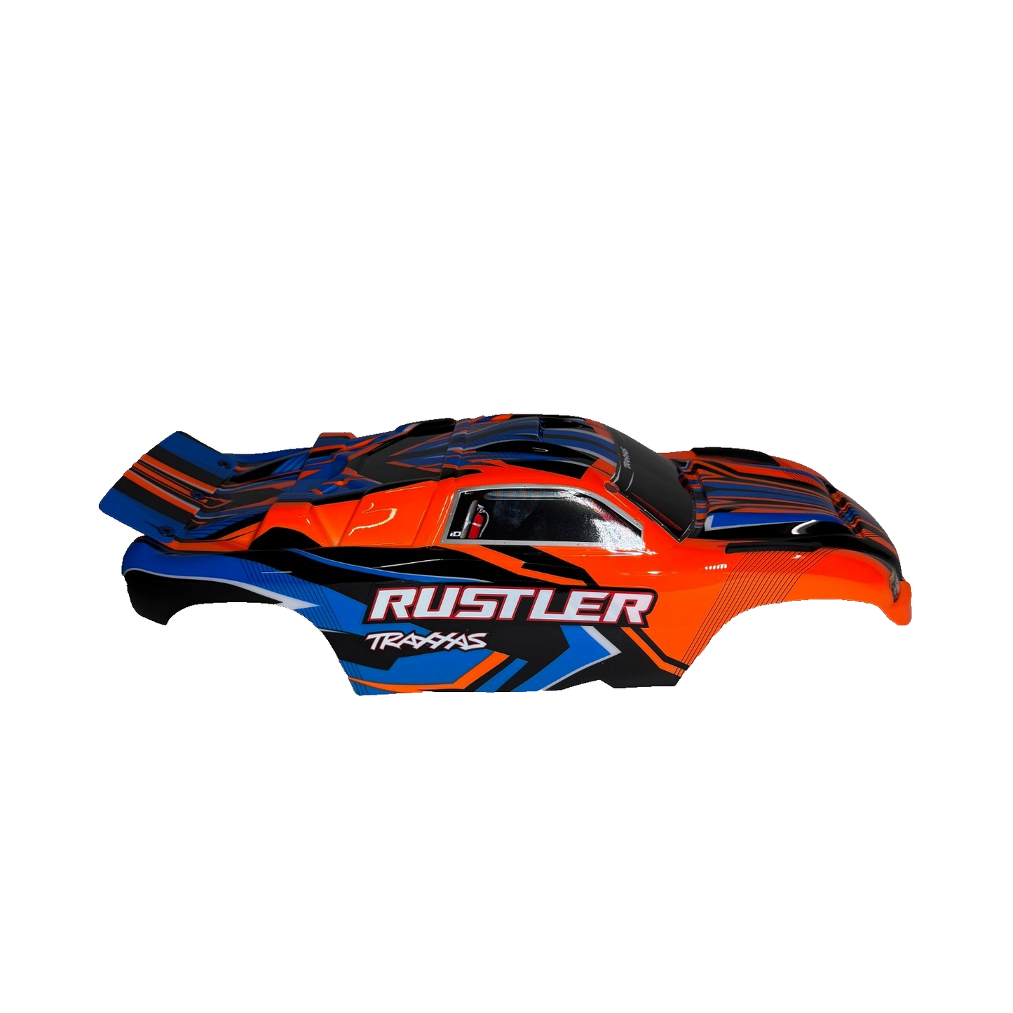 Fits Traxxas Rustler 2wd Clipless Body Factory Painted Orange Decals XL5 BL2s