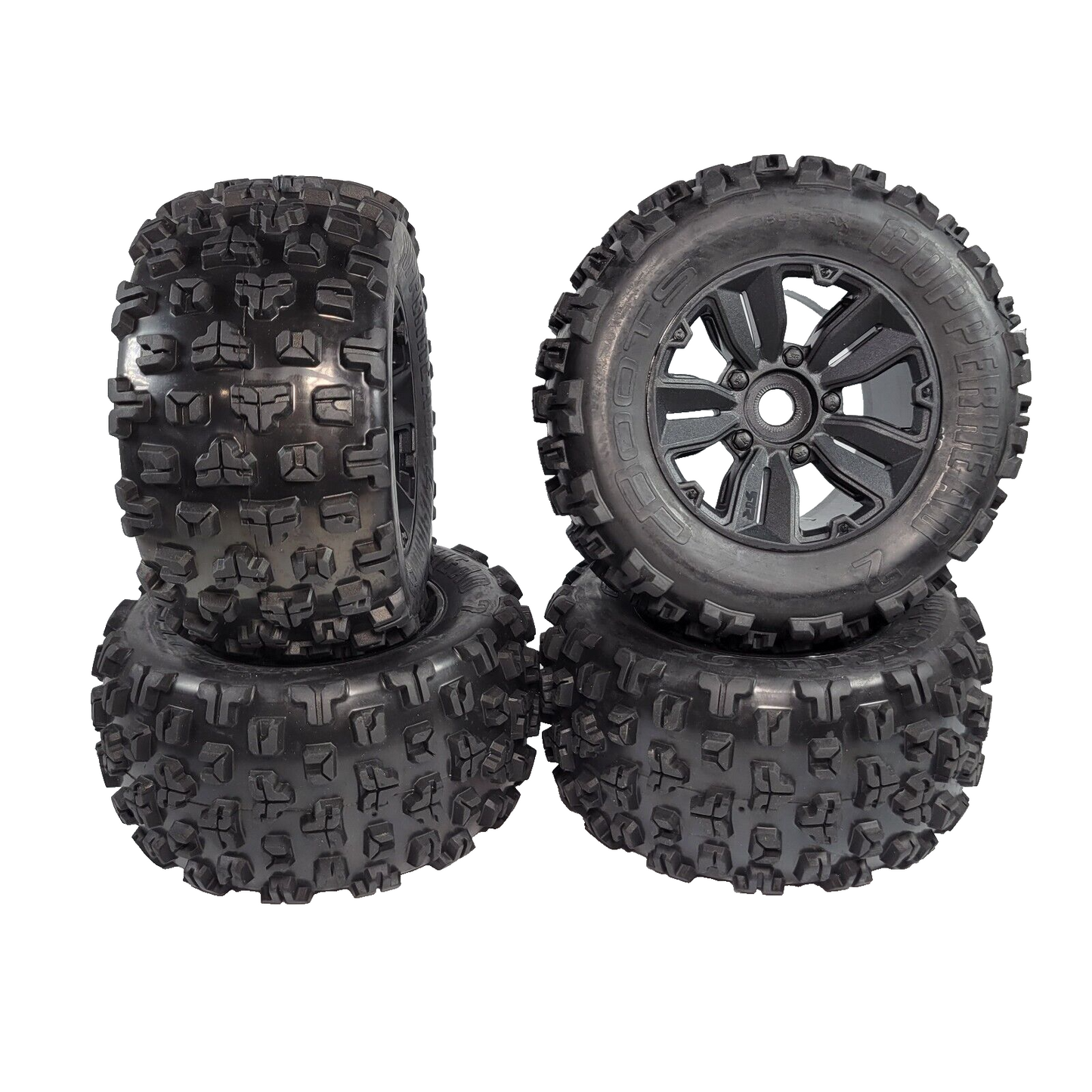 Arrma Kraton V6 6s BLX Dboots Copperhead 2 Tires 17mm Wheels Talion Outcast (4)