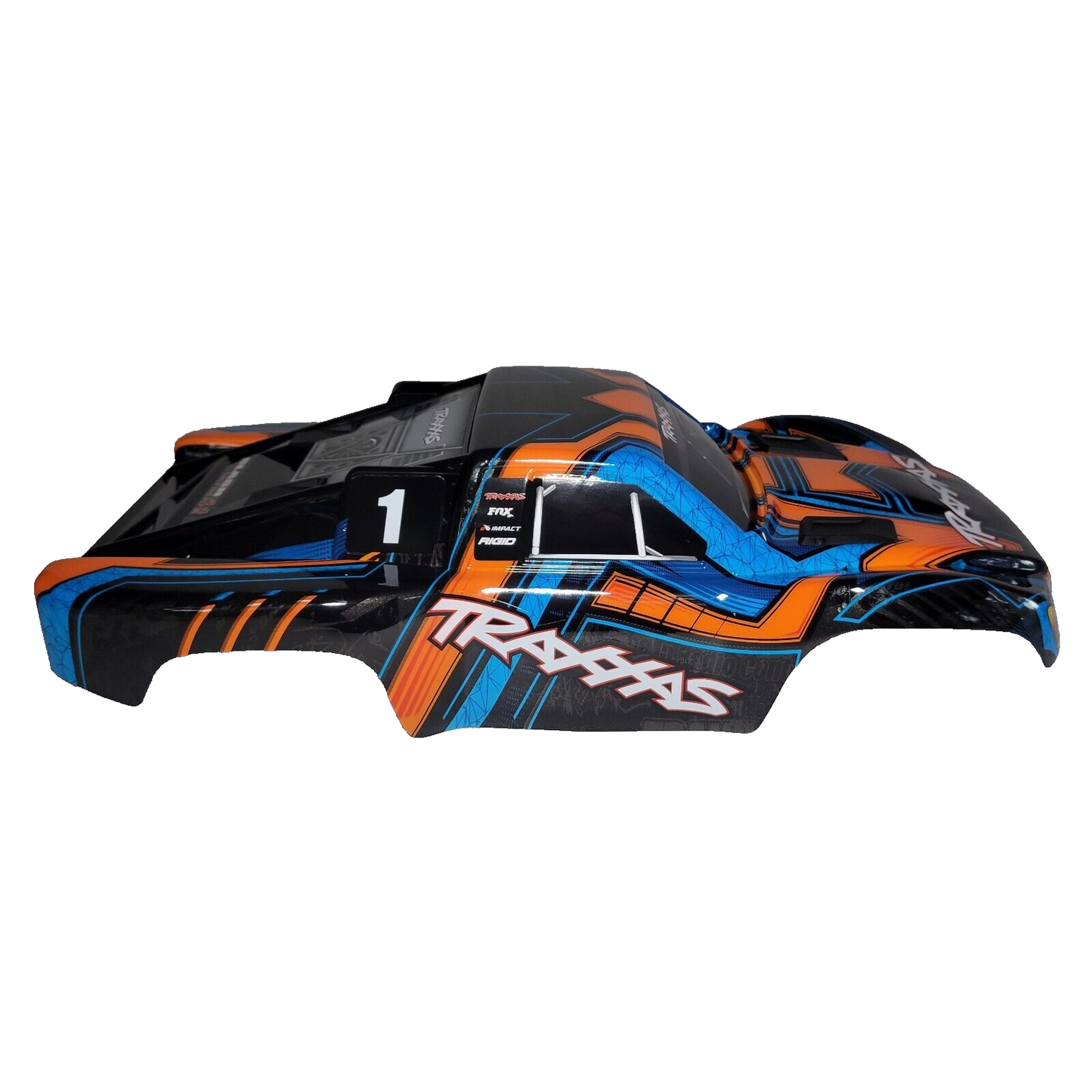 Fits Traxxas Slash Ultimate 4x4 Orange Blue Clipless Body w/ Mounts VXL / 2wd