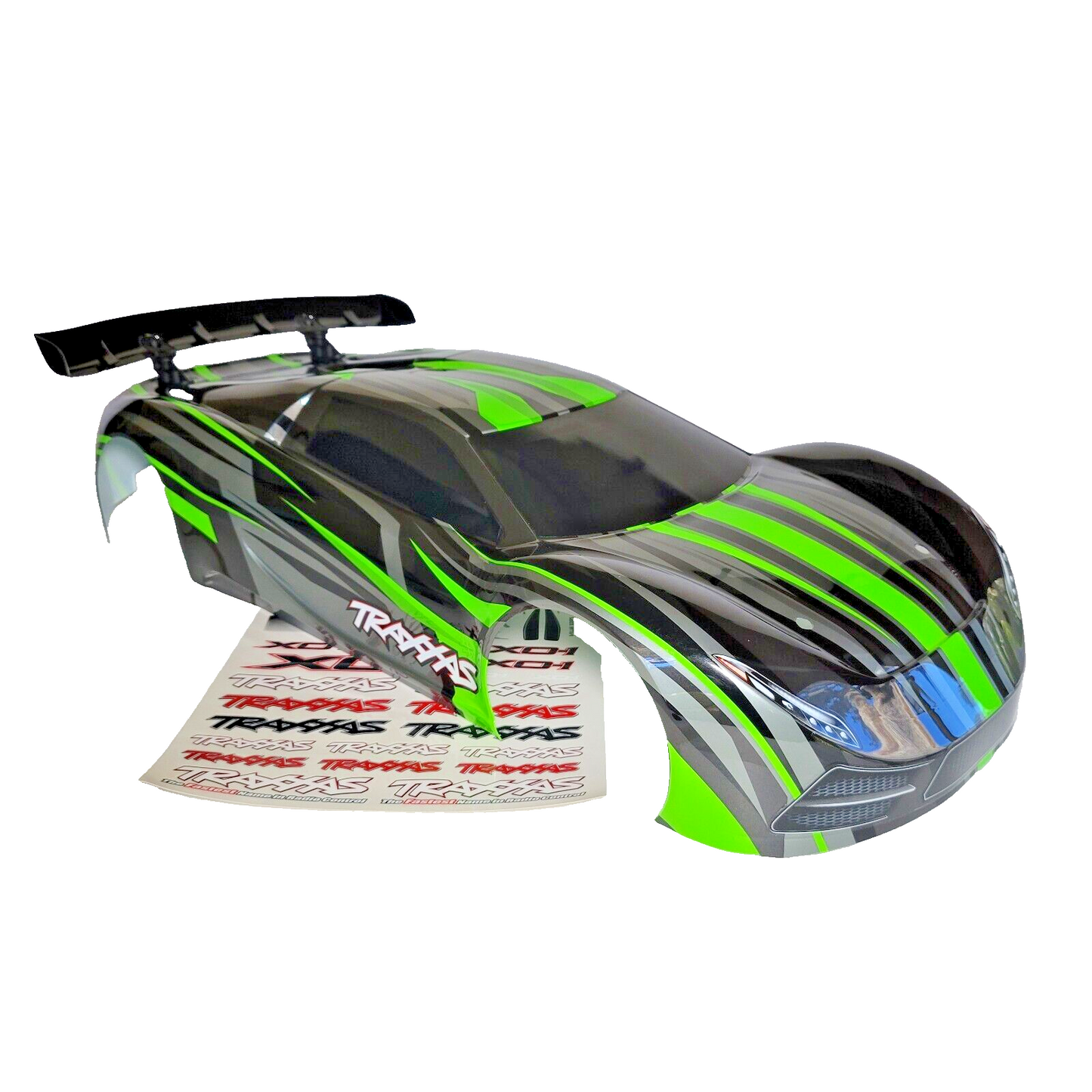 Fits Traxxas XO-1 Body Factory Painted GRAPHIX Green 1/7 100MPH 4WD SuperCar