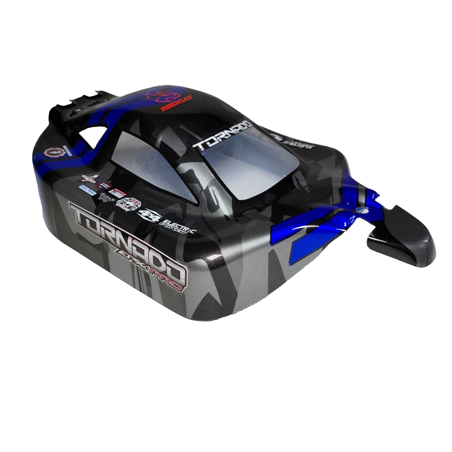Redcat Racing Tornado EPX Pro Body Factory Painted Black Blue Decaled New Design