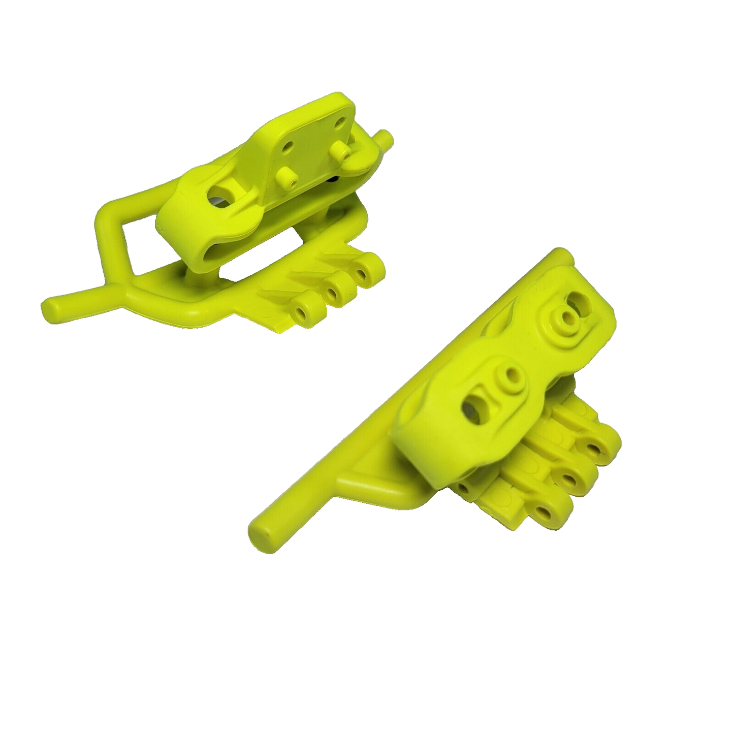 Arrma Gorgon Front & Rear Skid Plates Bumpers Set Yellow Mount Battery Door Tray