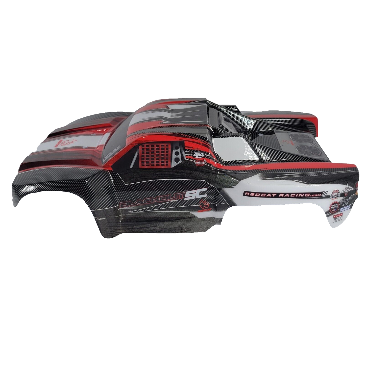 Redcat Blackout SC Short Course Truck Lexan Body Painted Red Trimmed BS215-002R