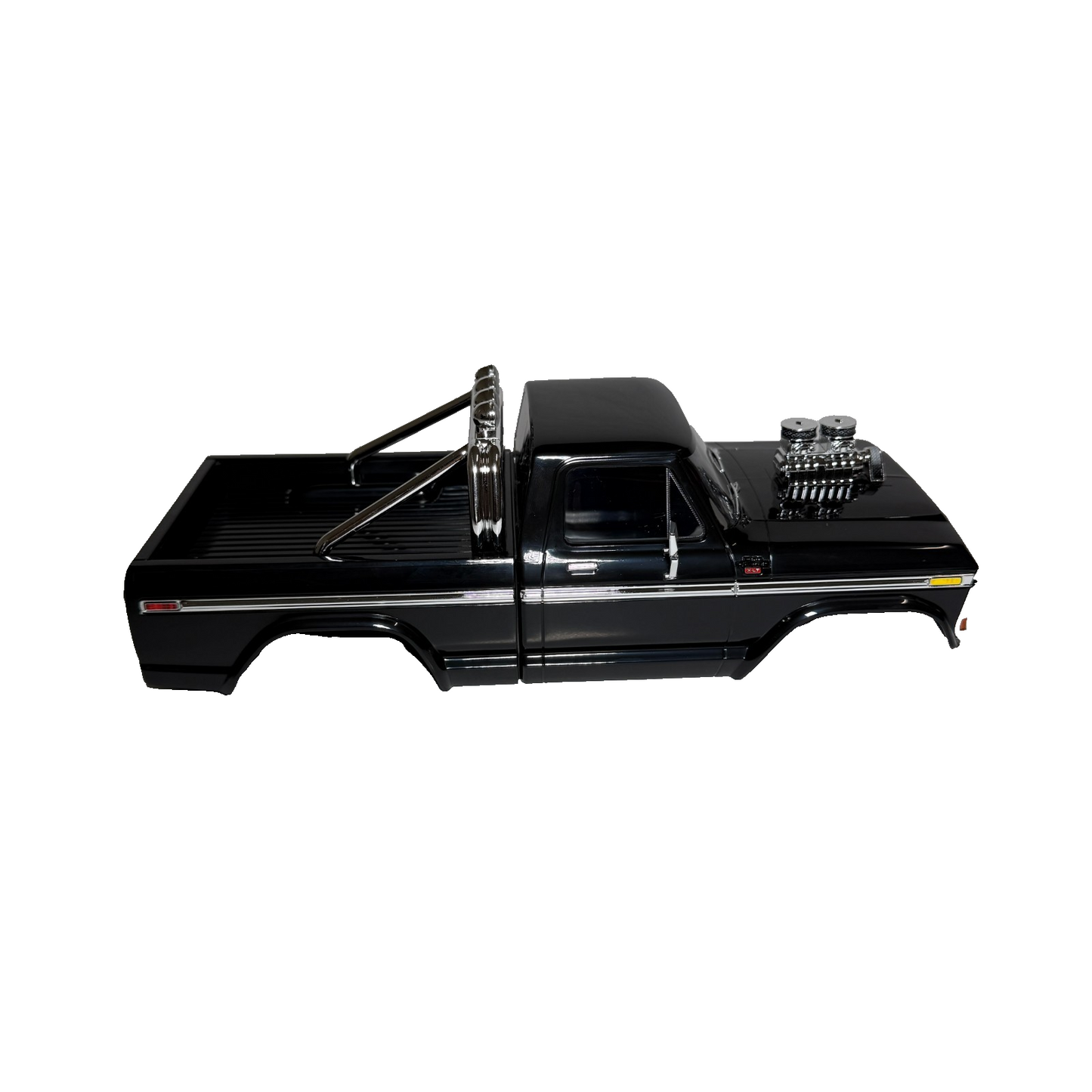 Fits Traxxas Trx-4MT F150 Monster Truck Black Body Clipless Ford F-150 LED Light