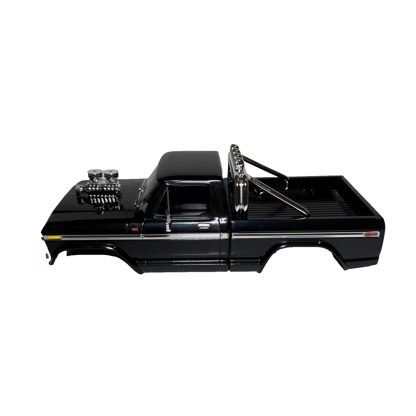 Fits Traxxas Trx-4MT F150 Monster Truck Black Body Clipless Ford F-150 LED Light