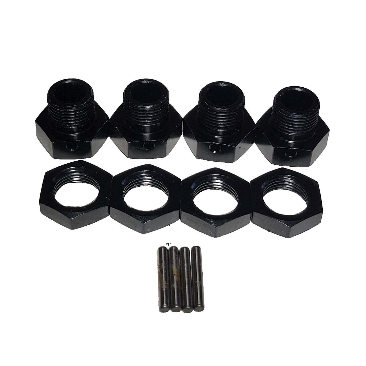 Arrma Notorious V6 6S EXB BLX Outcast 17mm Aluminum Wheel Hex Hubs Nut Pin Hexes