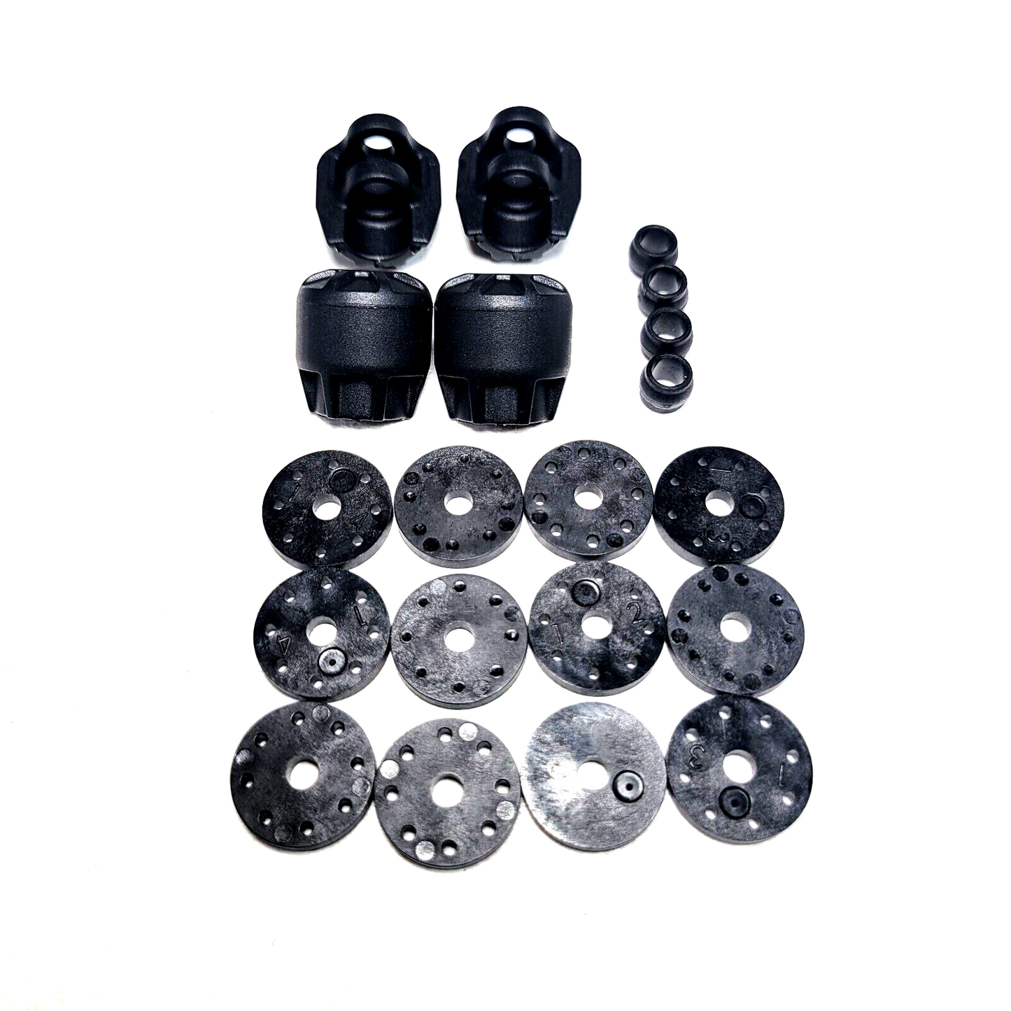 Arrma Big Rock 6s BLX Front & Rear Shocks Suspension Black Aluminum Set Springs