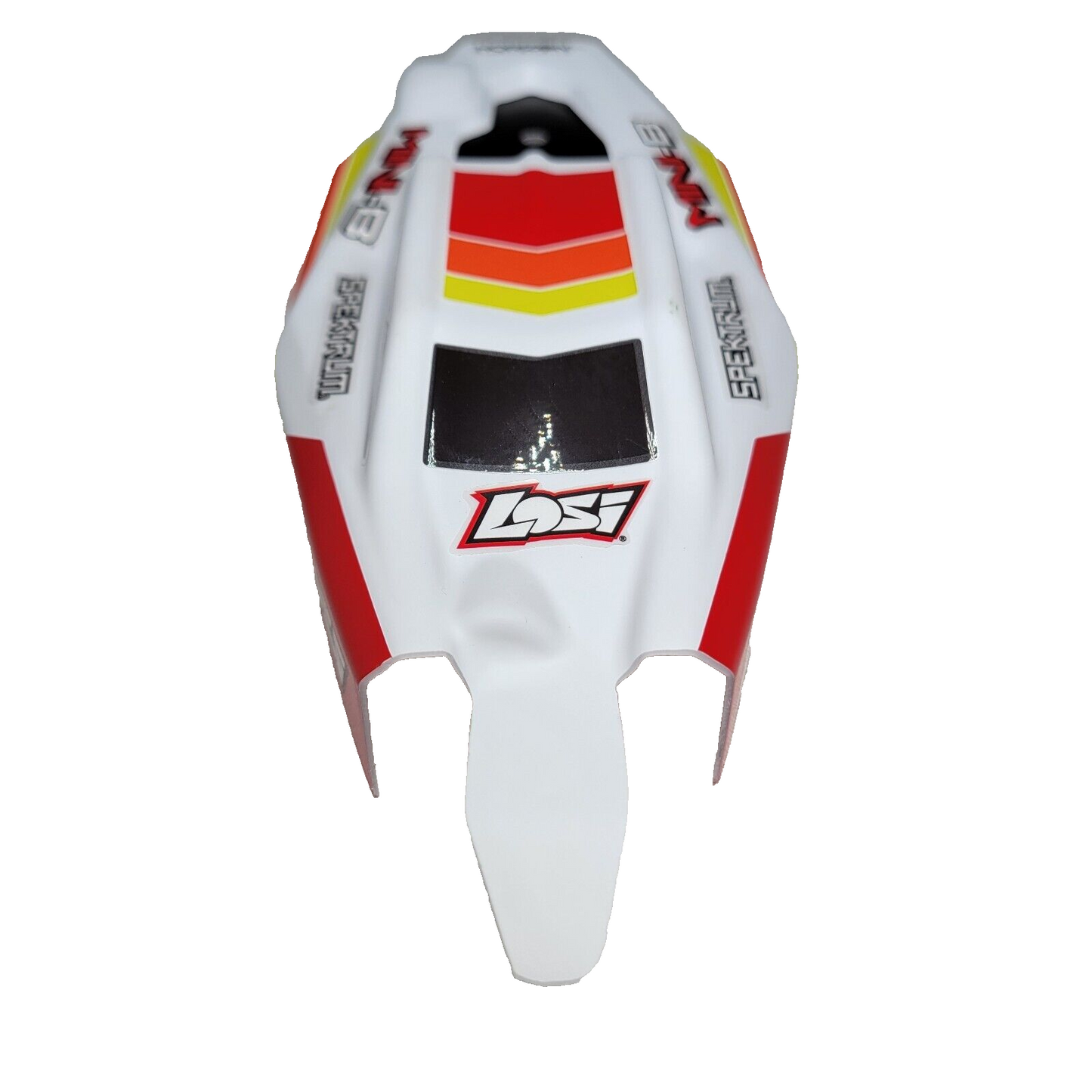 Losi Mini Body & Wing / Spoiler Factory Painted & Deacled White Red Yellow
