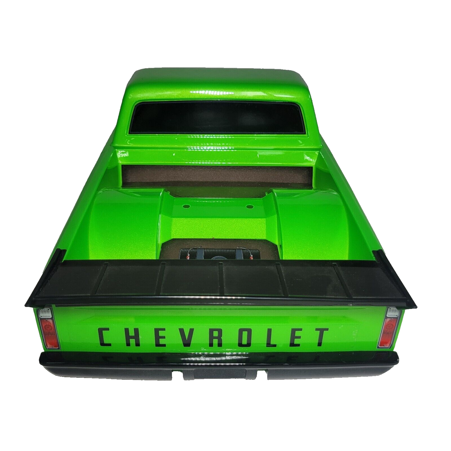 Fits Traxxas Drag Slash Green C10 Chevrolet Painted Body w/ Wing Grill Bumpers
