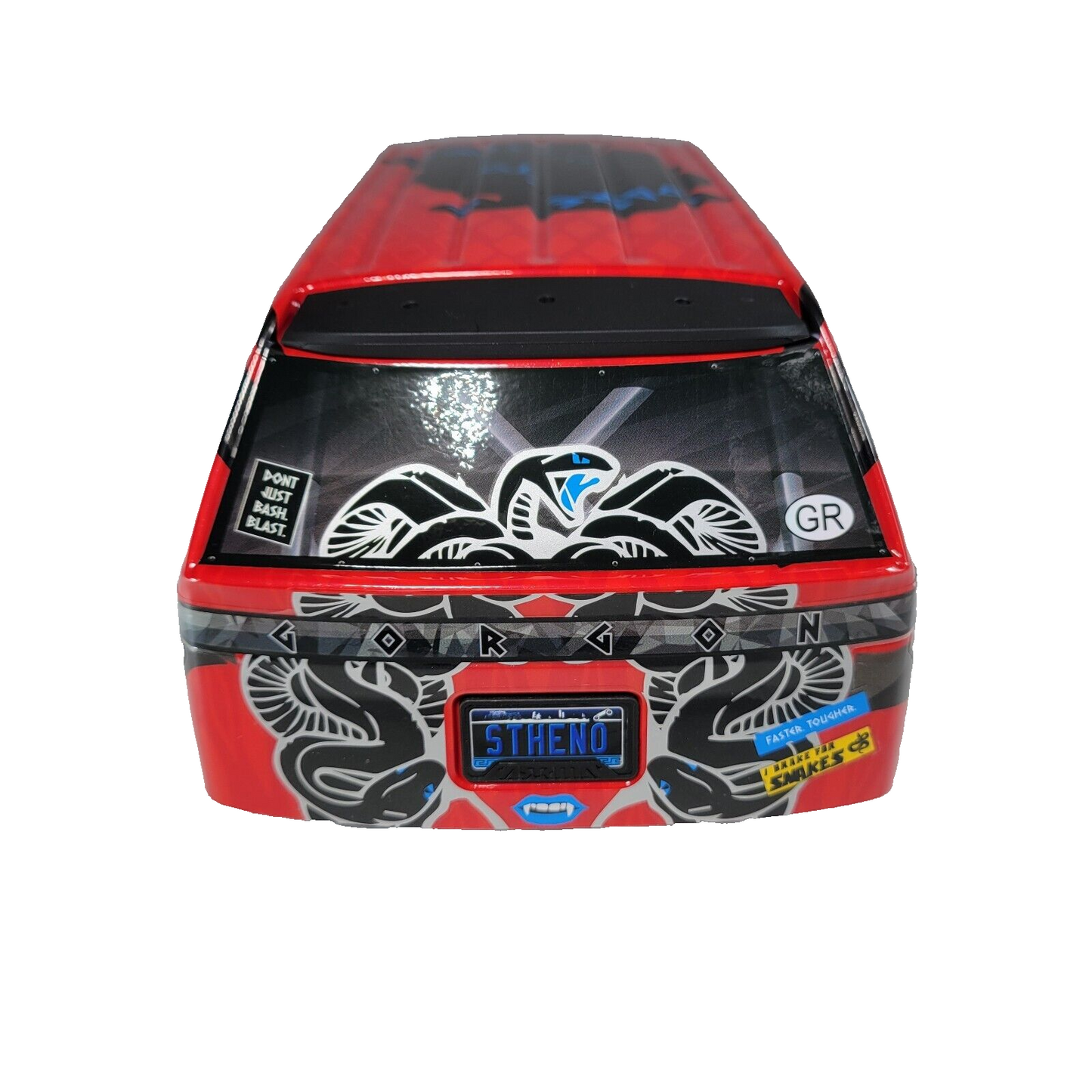 Arrma Gorgon Red Blue Black Body Shell Lid Factory Painted Decaled ARA402351