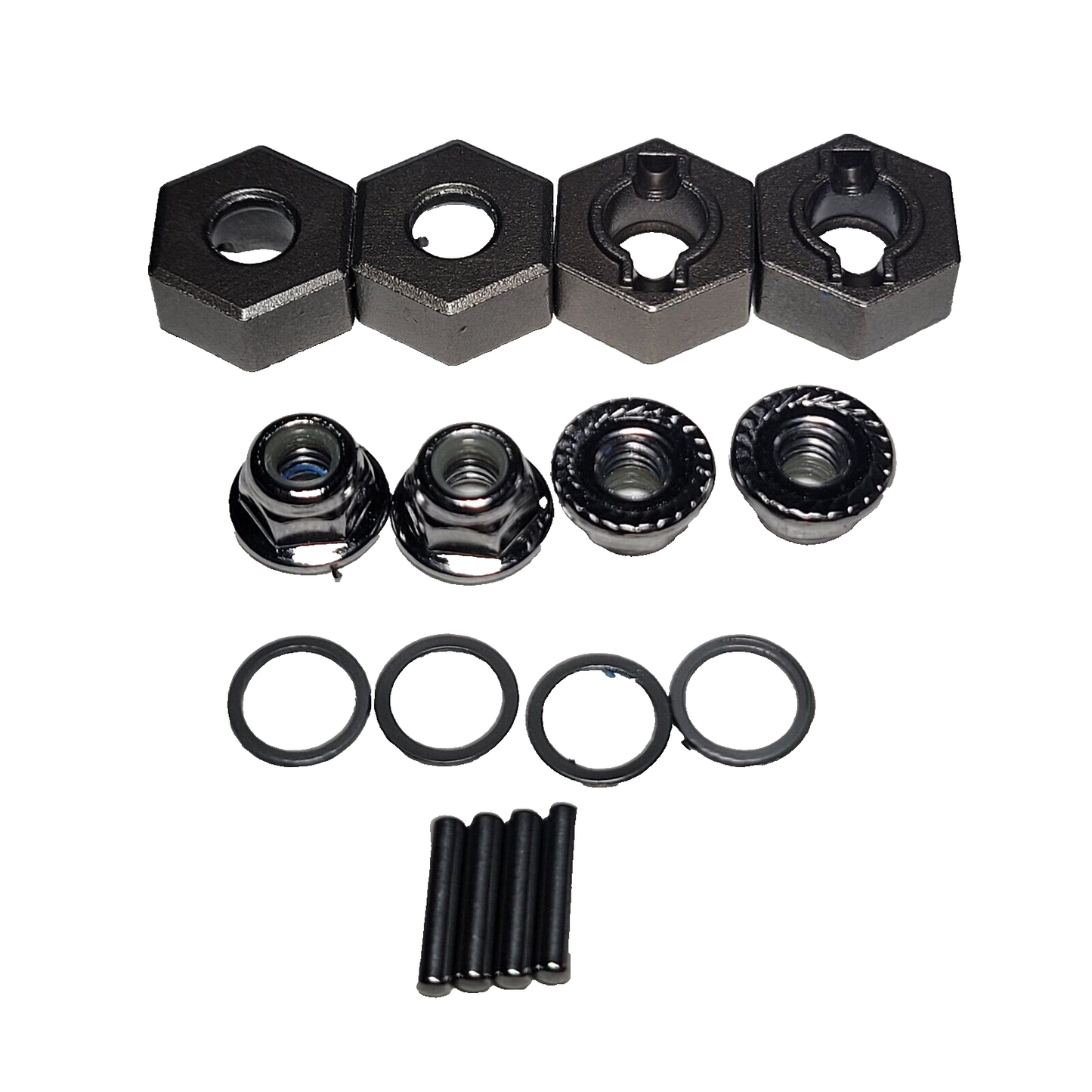 Fits Traxxas Slash 4x4 VXL Extreme Heavy Duty 12mm Wheel Hexes Rustler 9069 (4)