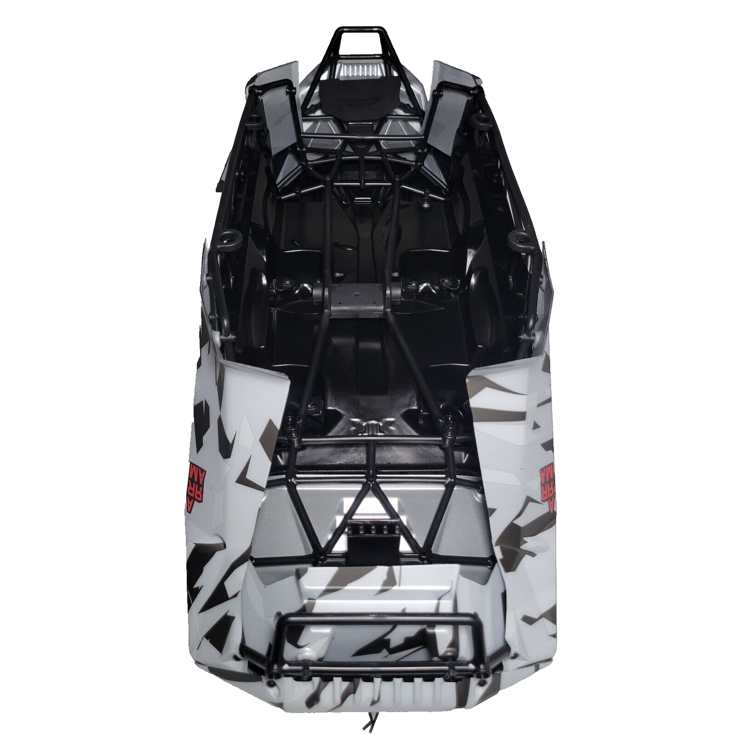 Arrma Fireteam 6s BLX Body Shell Roll Cage Panels Guards Painted White Camo