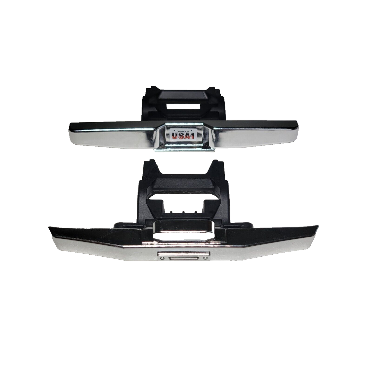 Fits Traxxas Trx-4MT K10 Bumpers Chrome & Mounts F150 Monster Truck 1/18th 9847