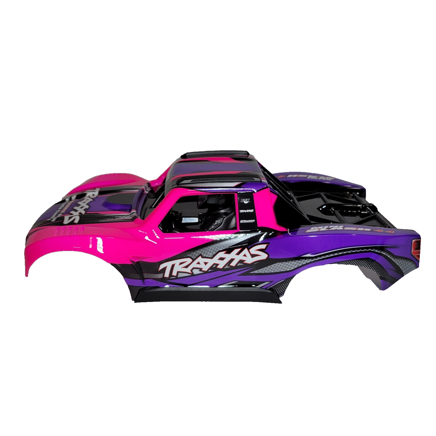 Fits Traxxas Mini Slash Clipless Body Factory Painted Pink Purple & Interior