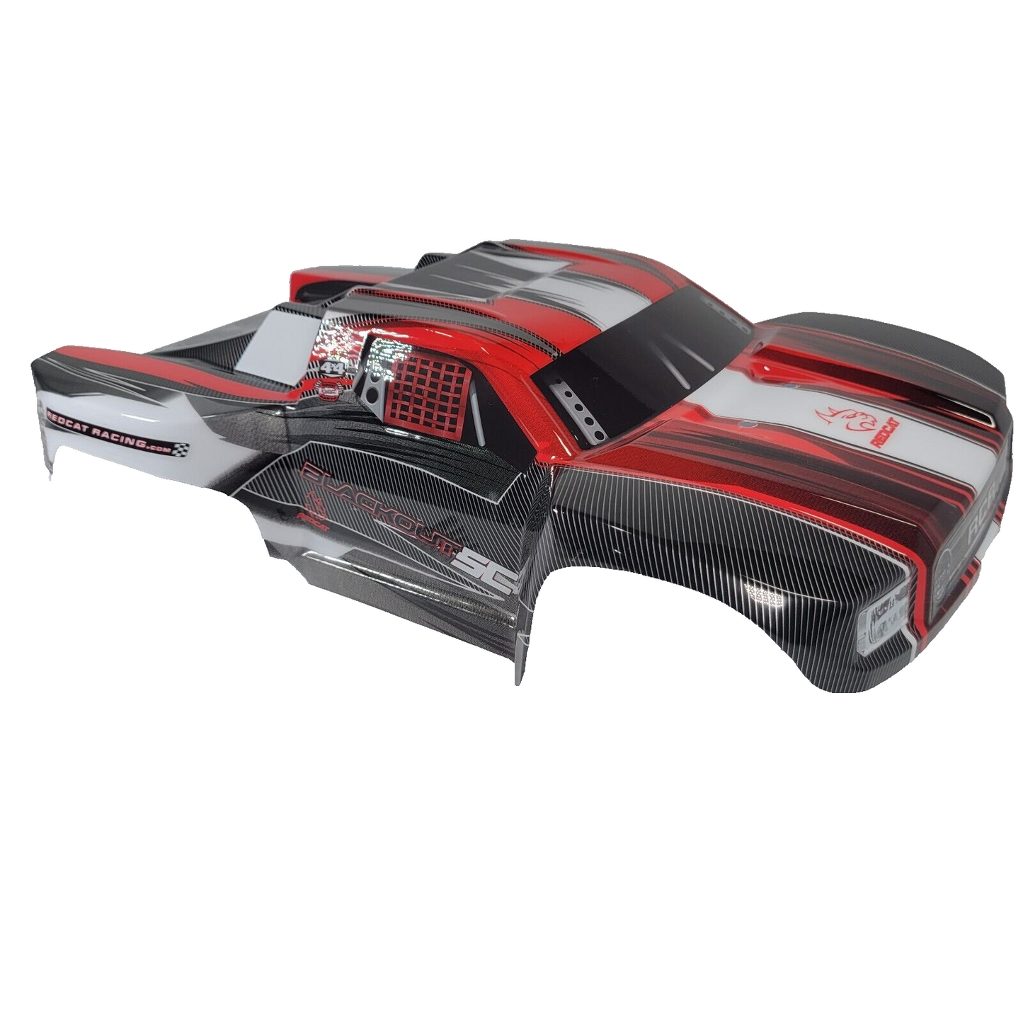 Redcat Blackout SC Short Course Truck Lexan Body Painted Red Trimmed BS215-002R