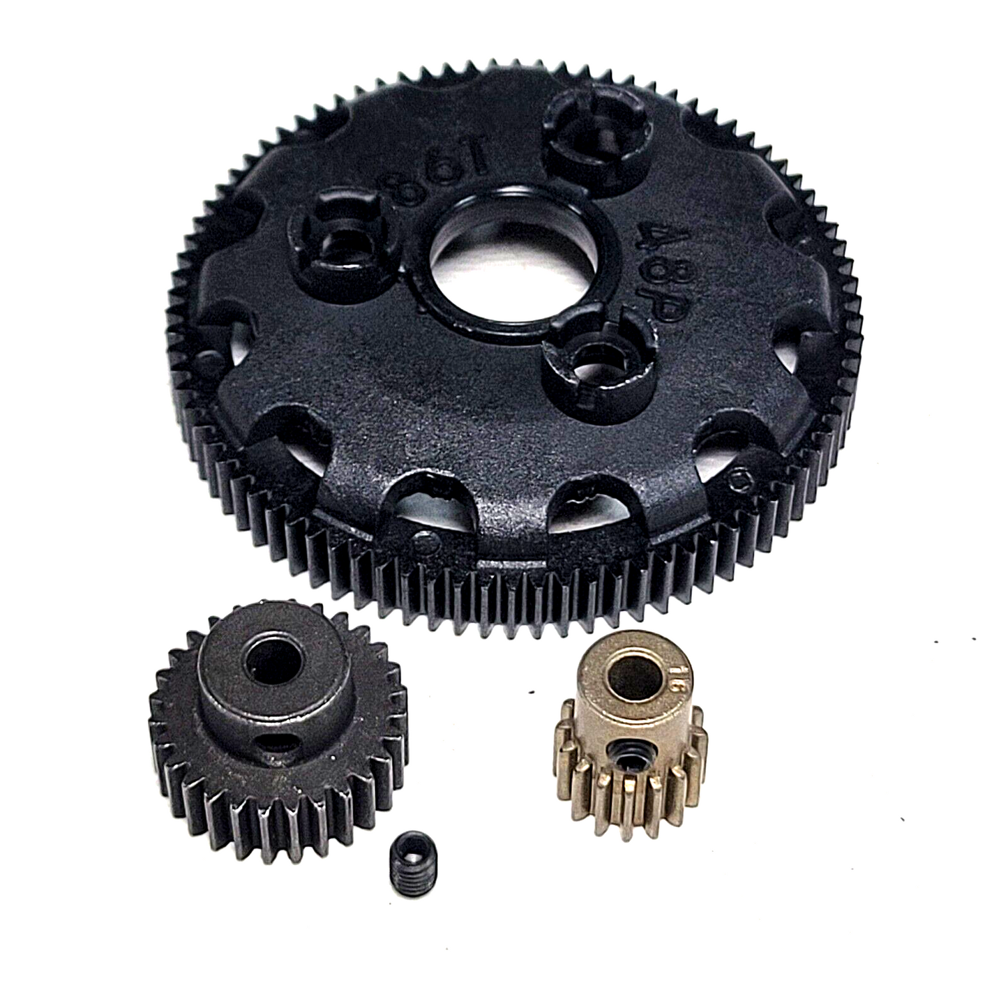 Fits Traxxas Rustler XL-5 2wd 90 Tooth Spur Gear & 48P Pinion 28t 16t High Speed